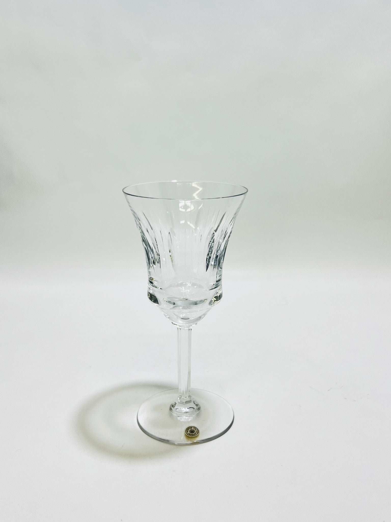 2 Vals St. Lambert Crystal Wine Glasses