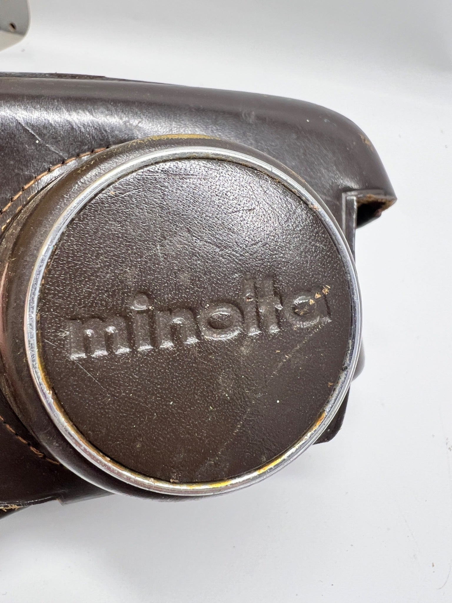 Vintage Minolta Genuine Leather Camera Case