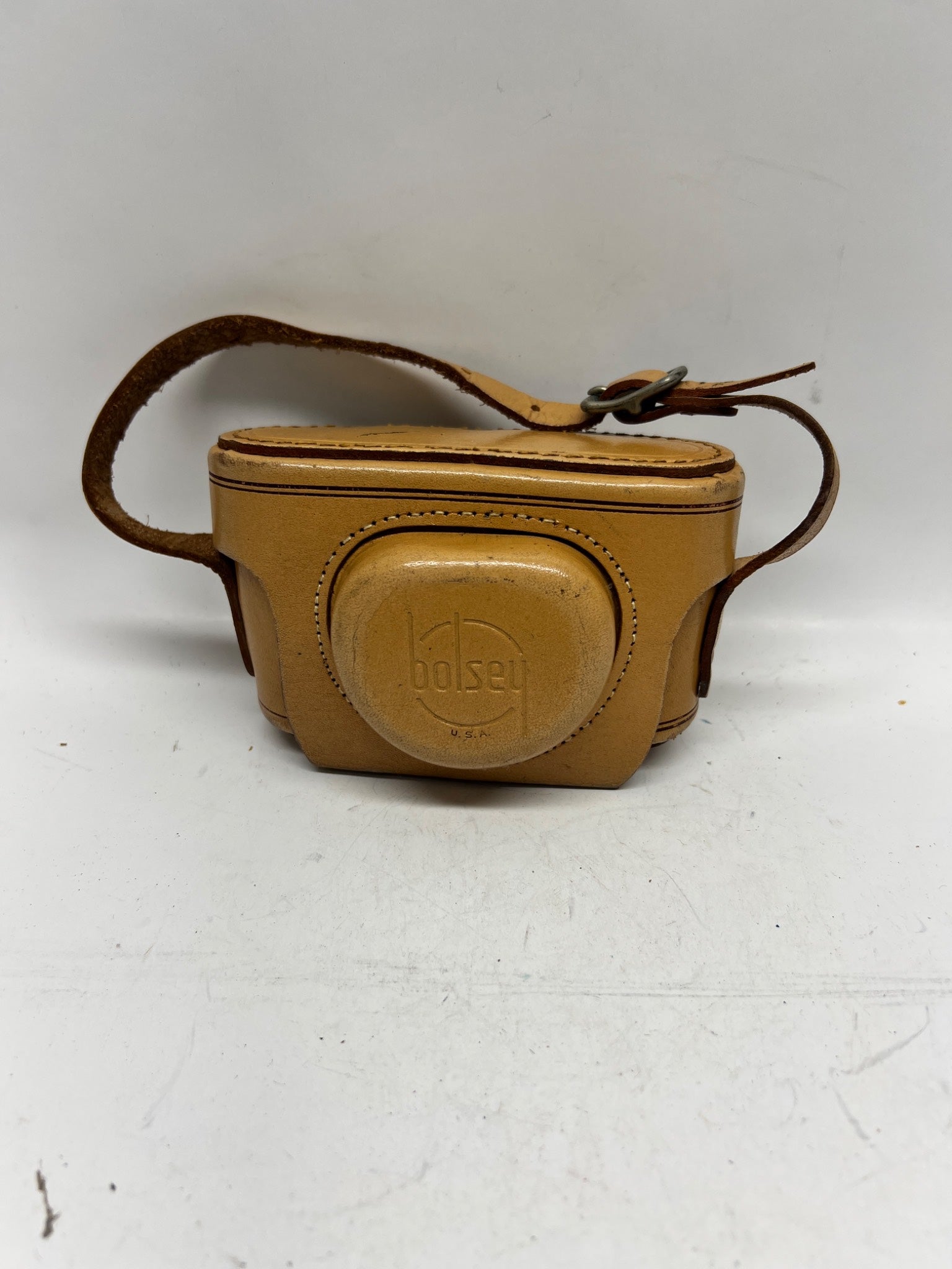 Bolsey Leather Camera Case, Made in USA