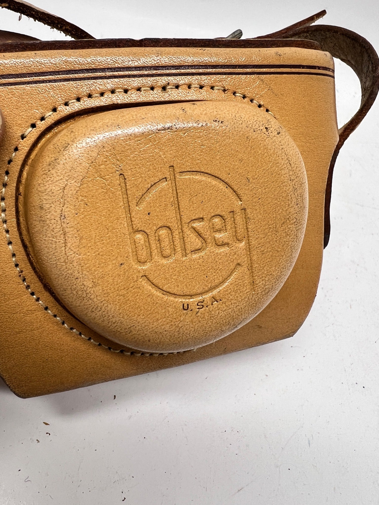 Bolsey Leather Camera Case, Made in USA