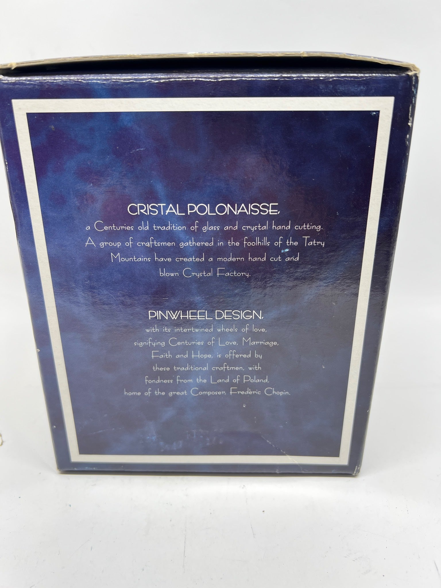 Cristal Polonaisse Pinwheel Collection Lead Crystal Goblets - Set of 4