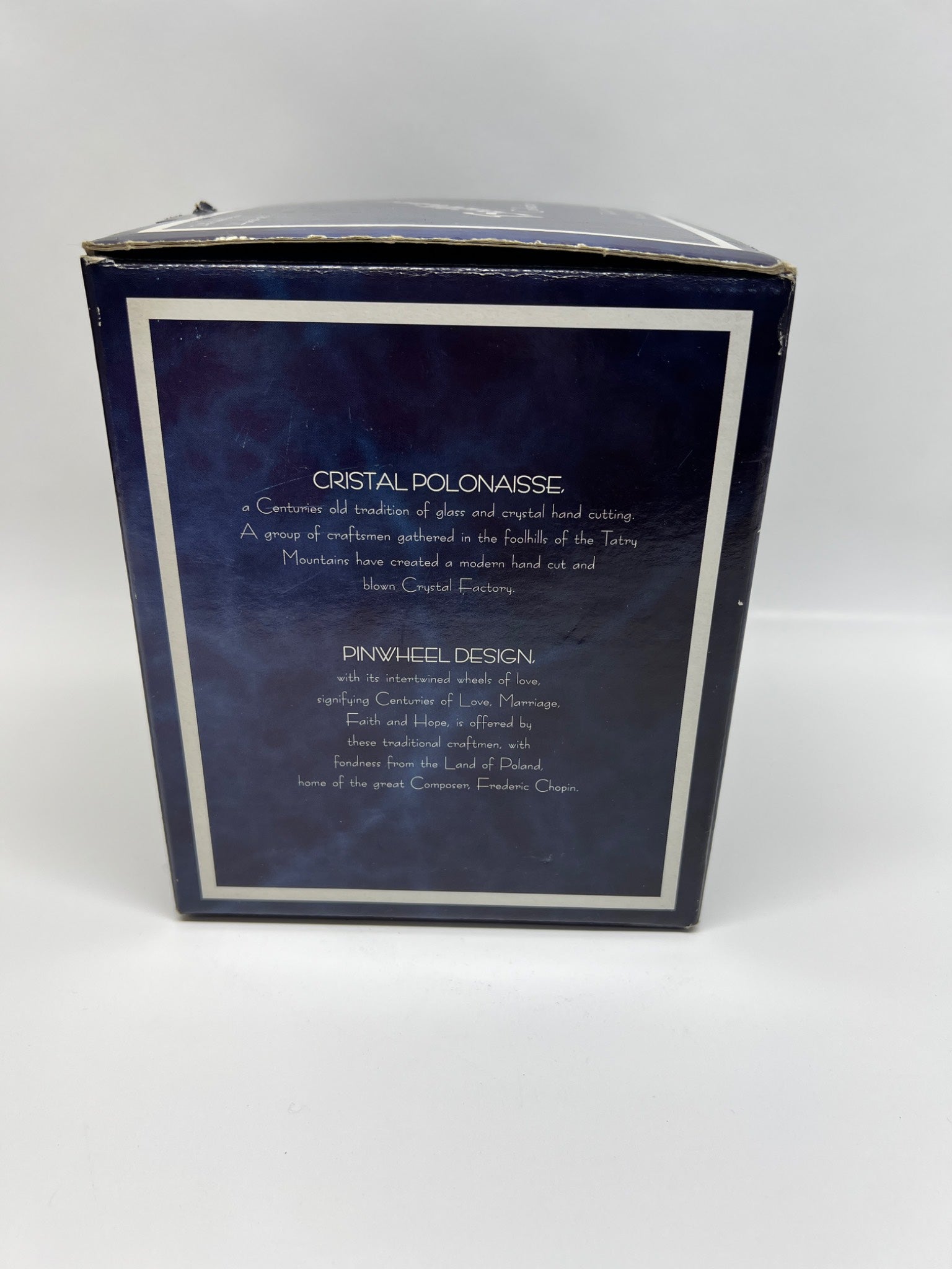 Cristal Polonaisse Pinwheel Collection Lead Crystal Goblets - Set of 4
