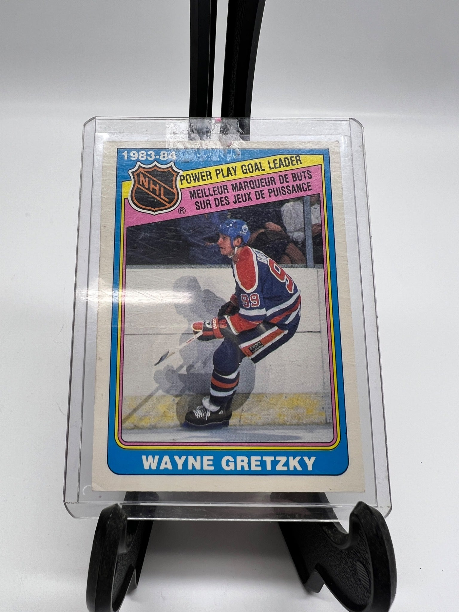 1984-85 O-Pee-Chee Wayne Gretzky #383 - Power Play Goal Leader
