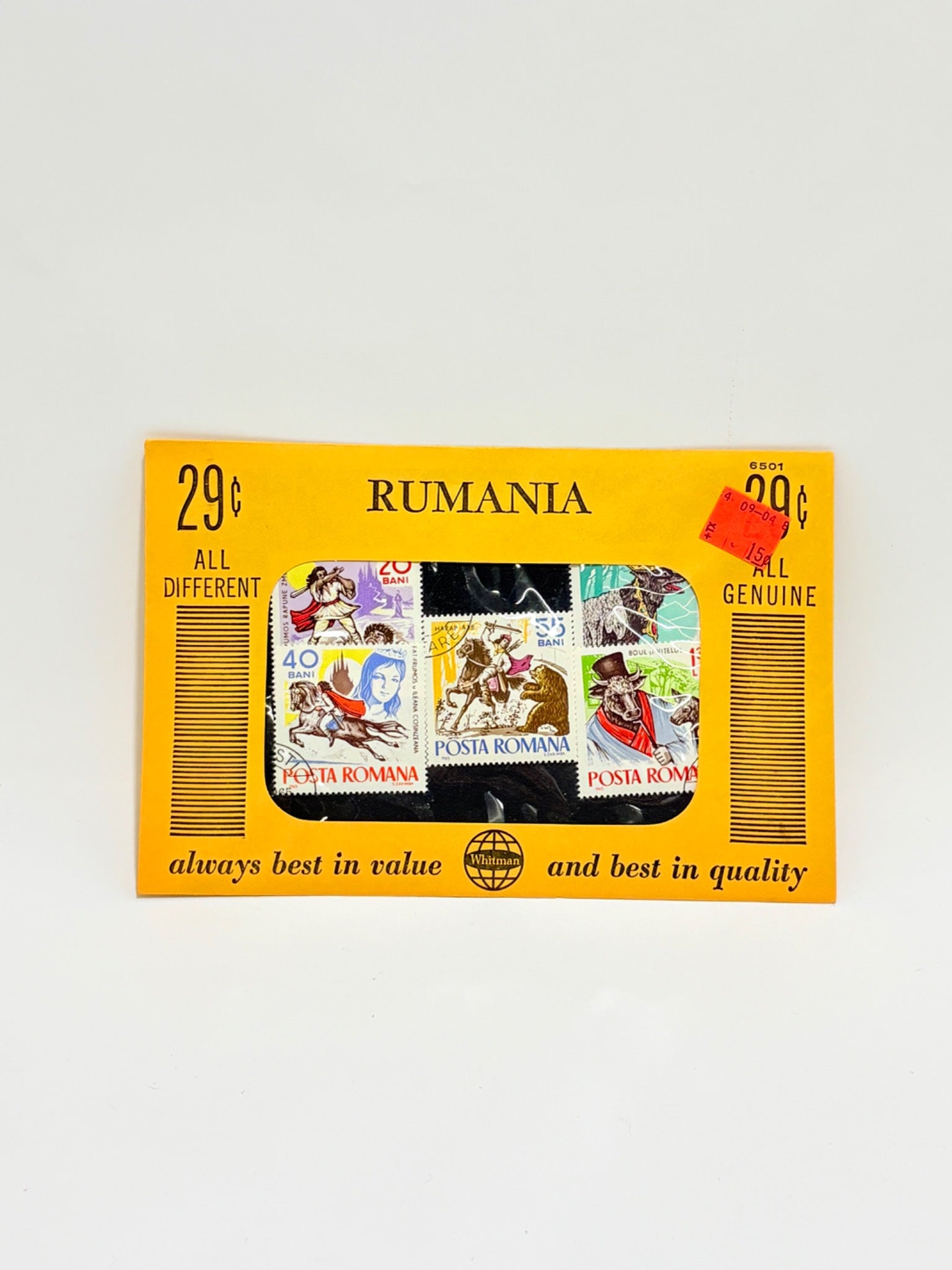 Envelope of Romanian Postage Stamps