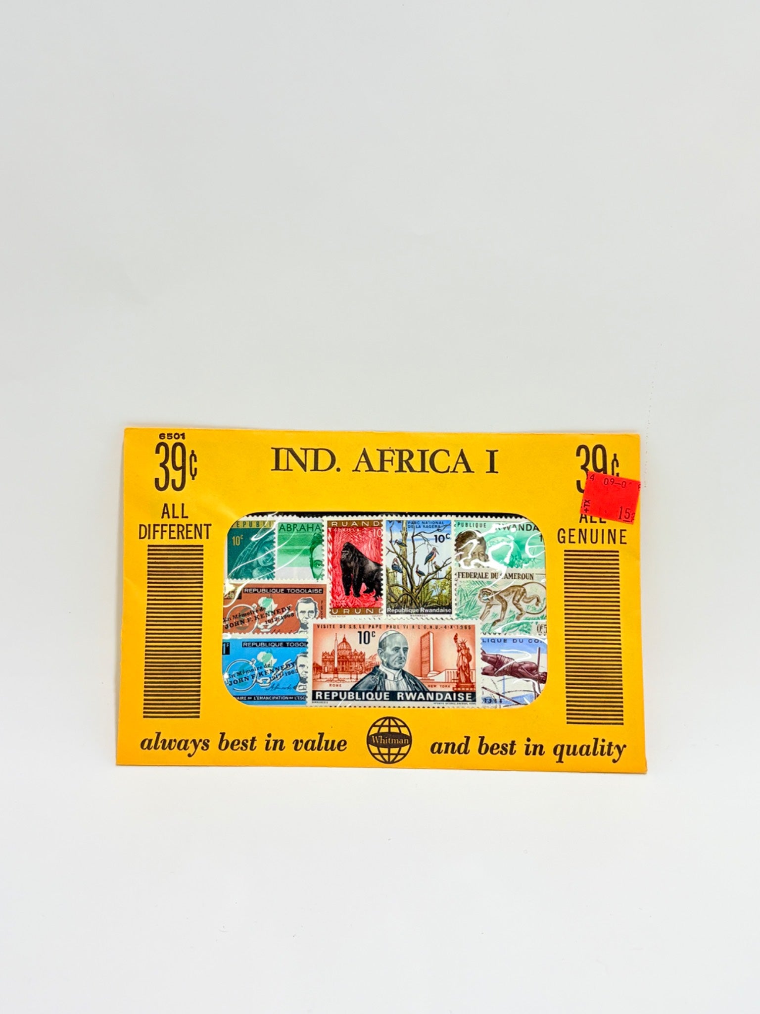 Ind. Africa I Stamp Packet, Made in USA