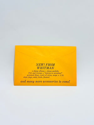 Yellow card with black text on a light gray background