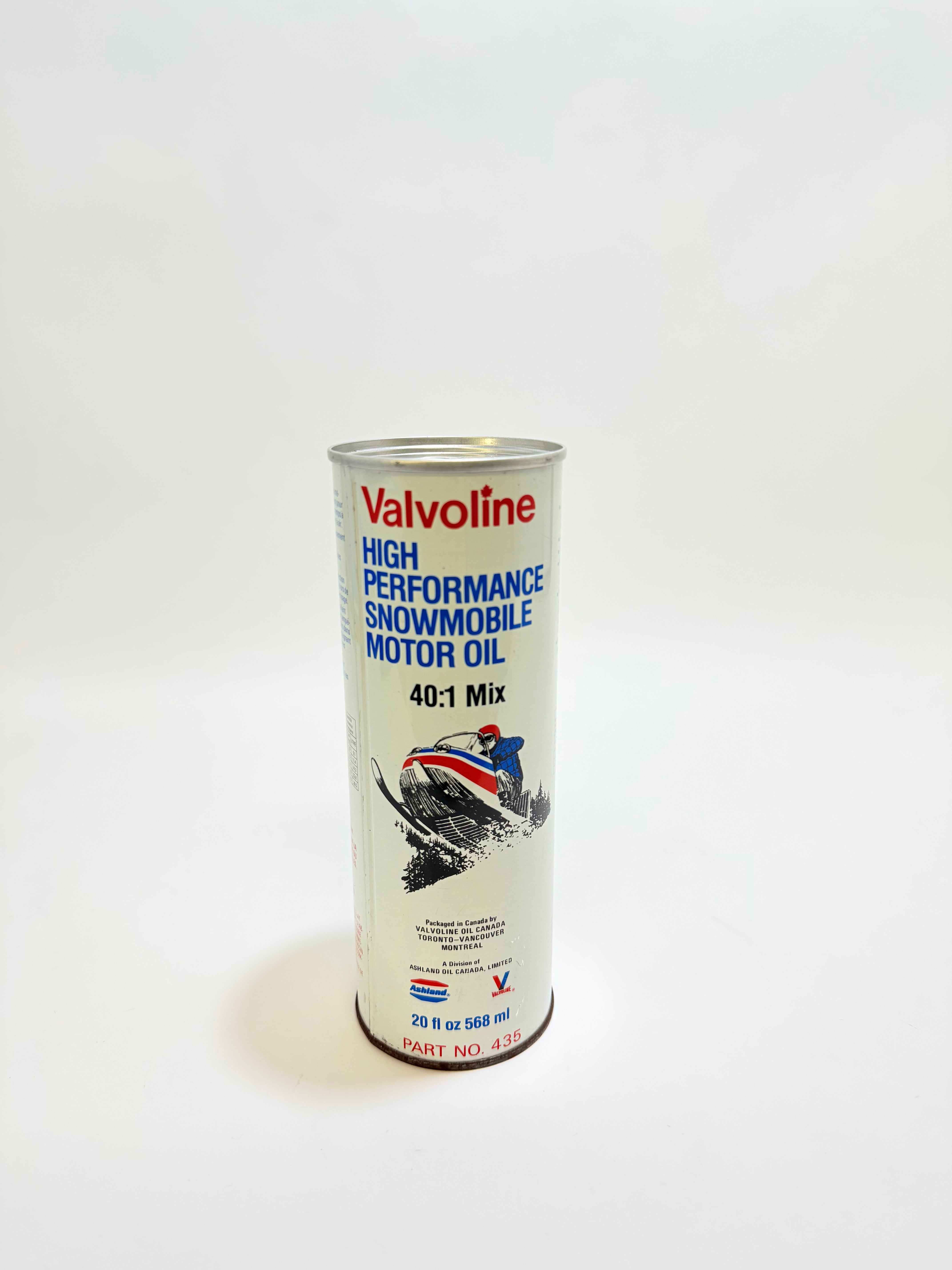 Vintage Valvoline Snowmobile Motor Oil Can