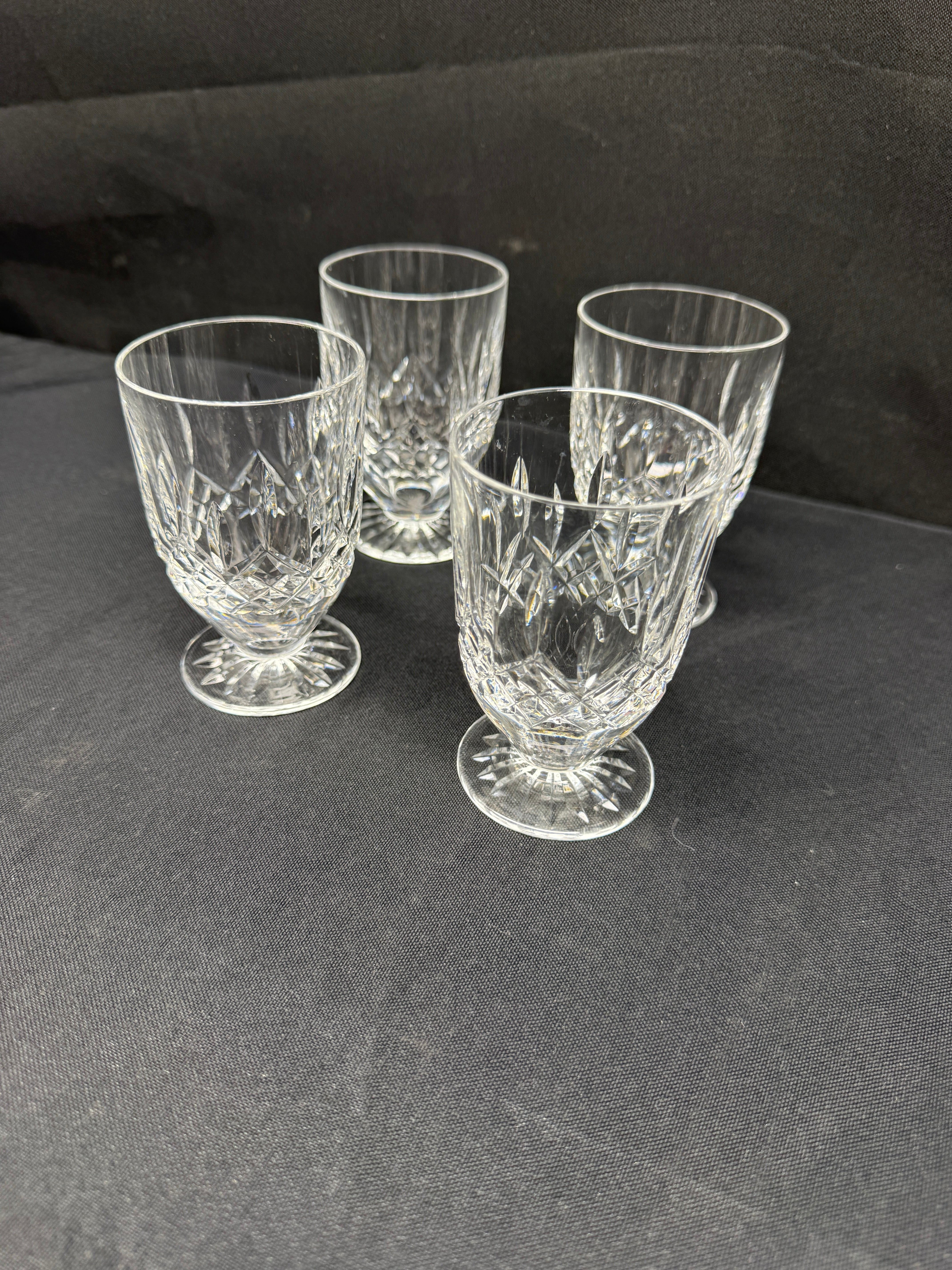 Waterford Lismore Footed Juice Glass Set Of 4