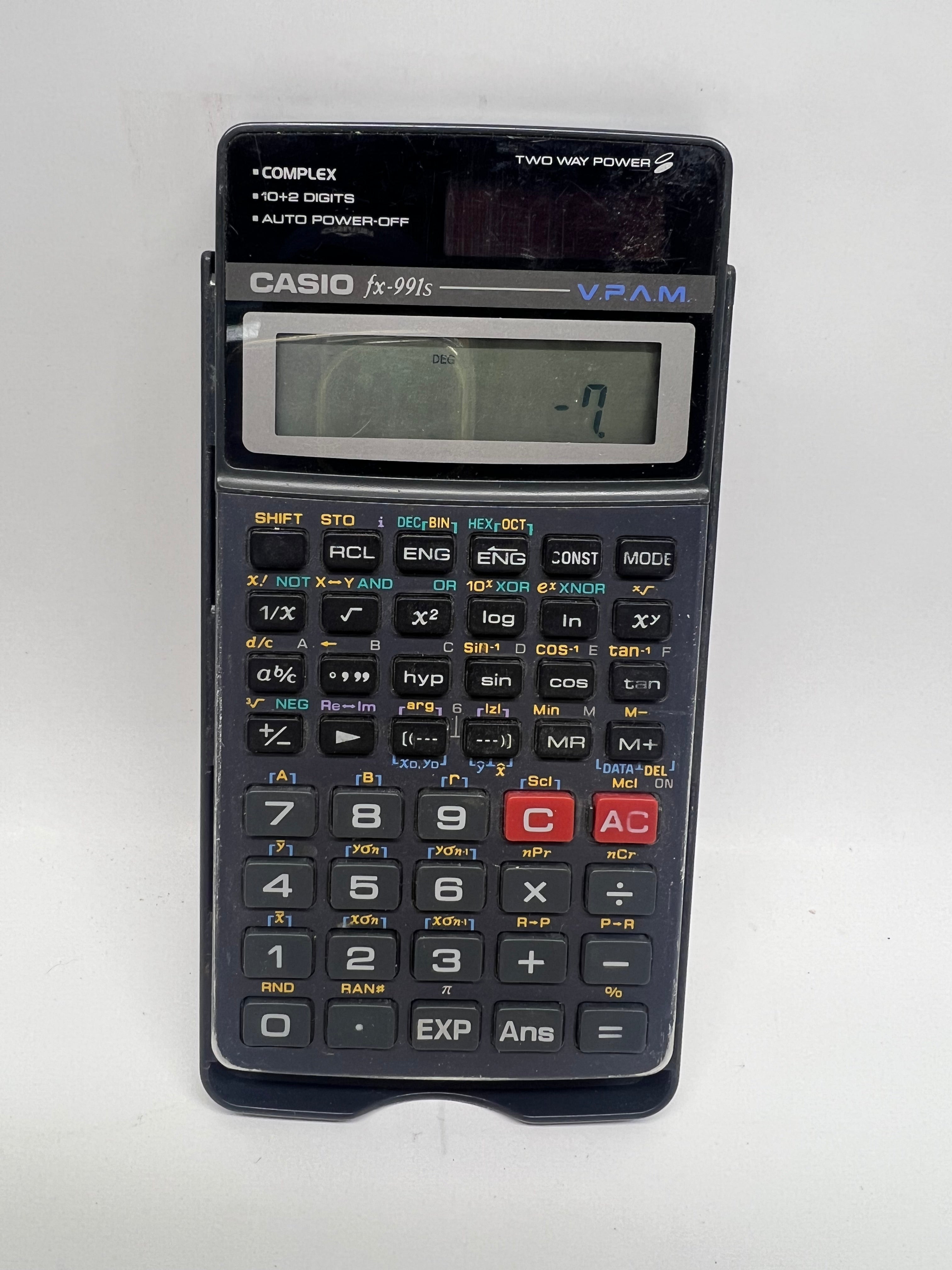 Casio fx-991s Scientific Calculator - V.P.A.M. Solar & Battery Power