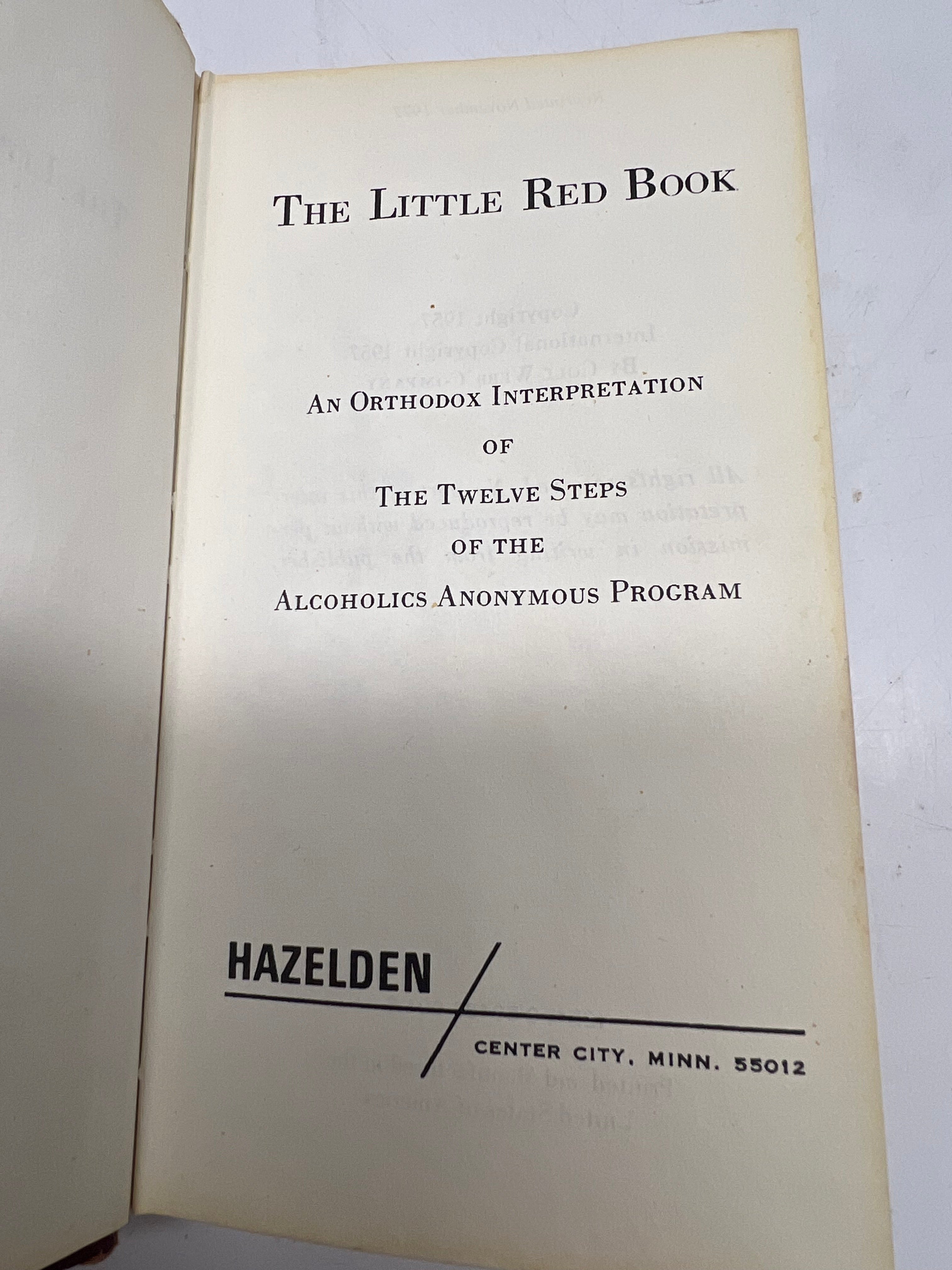 Vintage "The Little Red Book" - Early AA recovery 1957