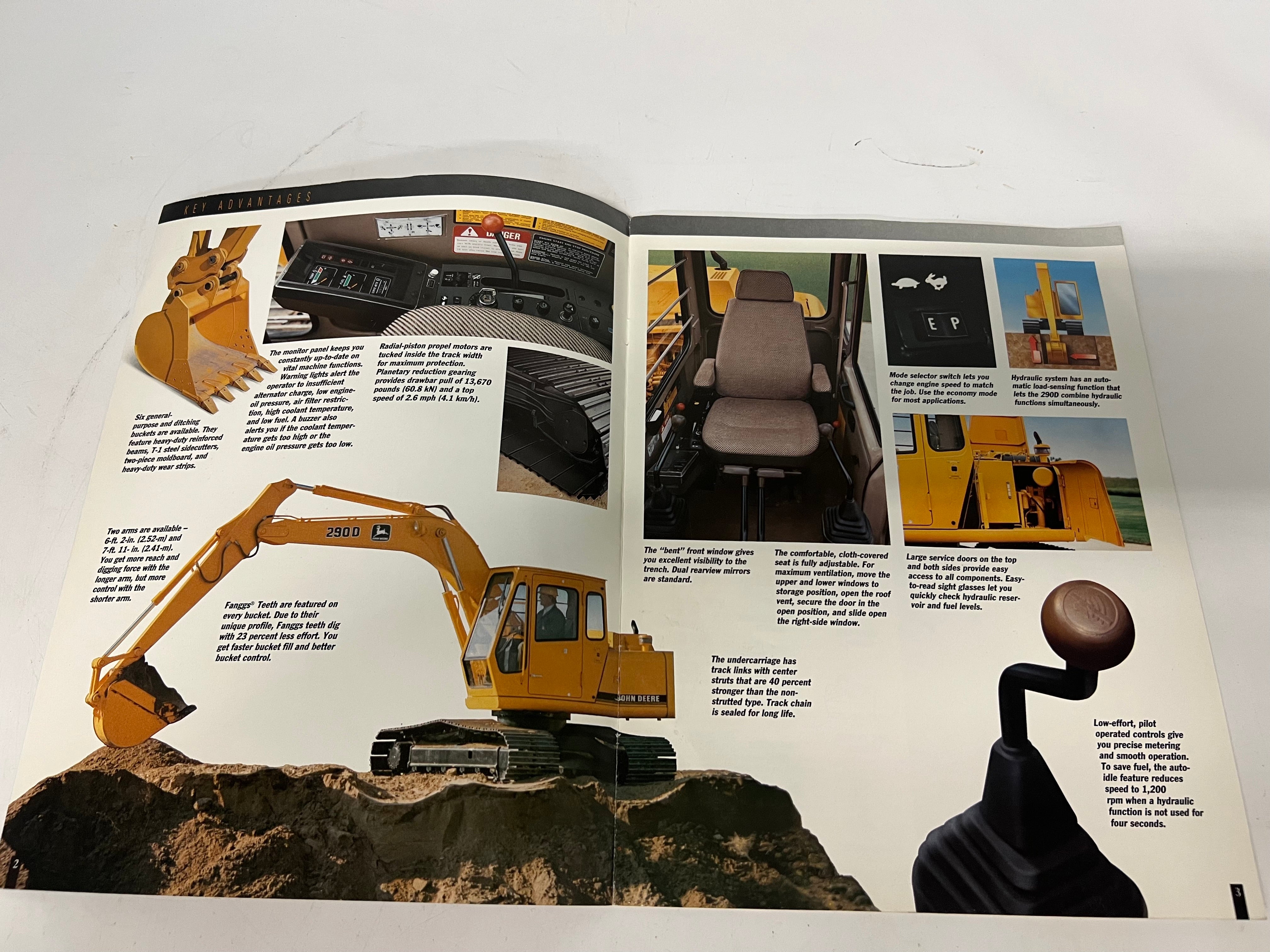 Vintage John Deere 490D Excavator Sales Brochure