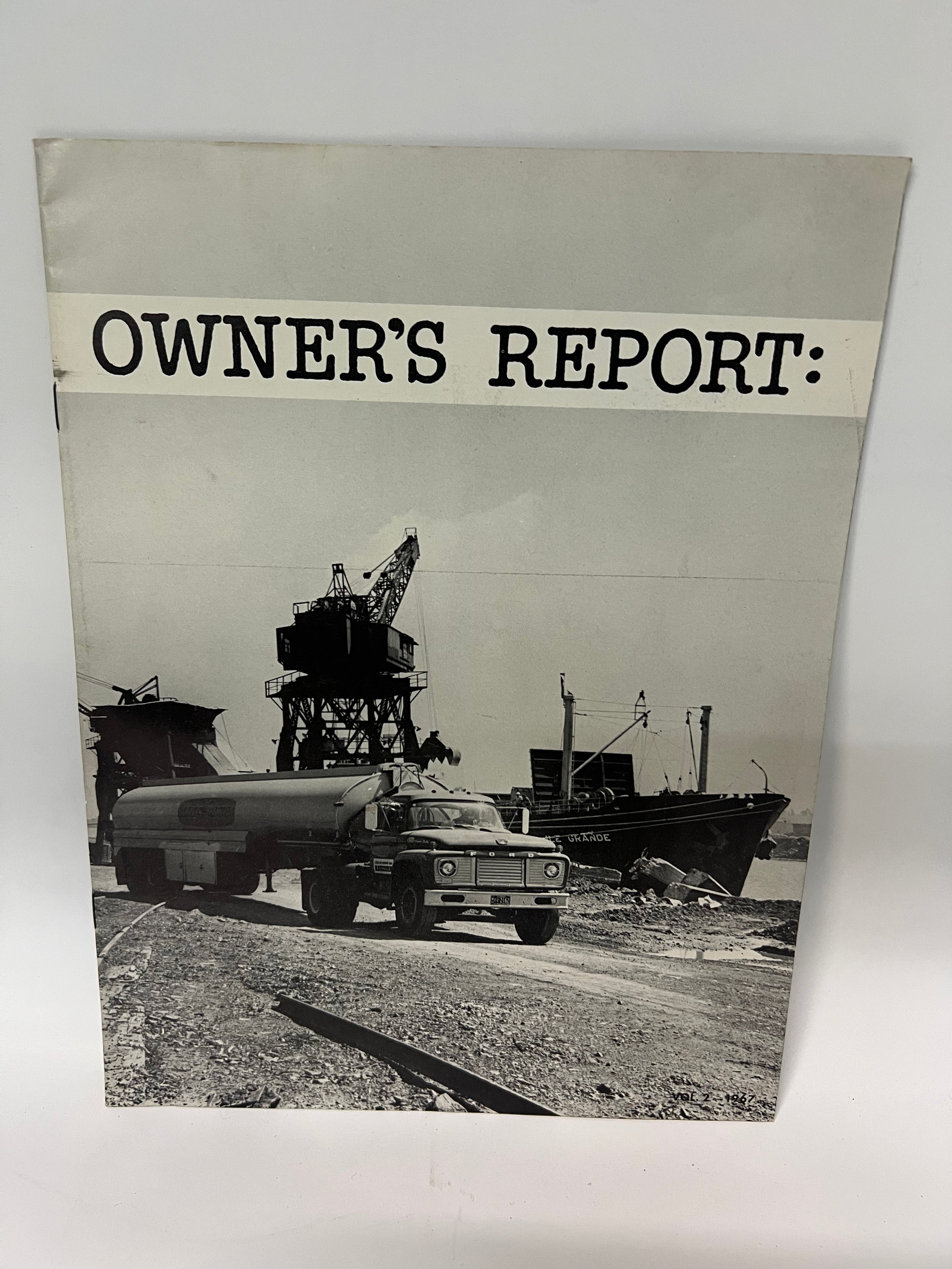 Vintage 1967 Ford Trucks Owner's Report Magazine
