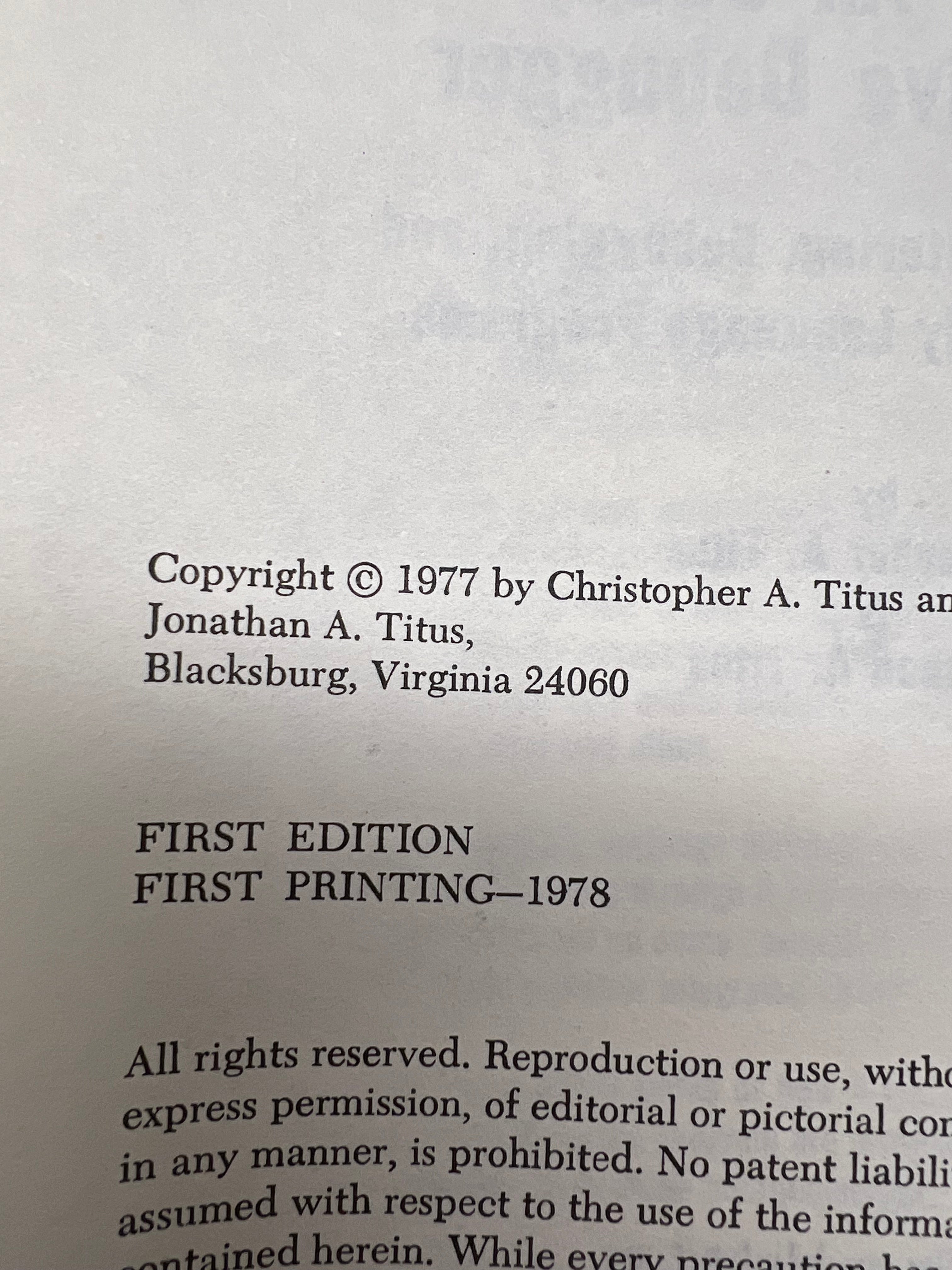 1977 DBUG: An 8080 Interpretive Debugger Book - Blacksburg Series 1st edition 1st printing