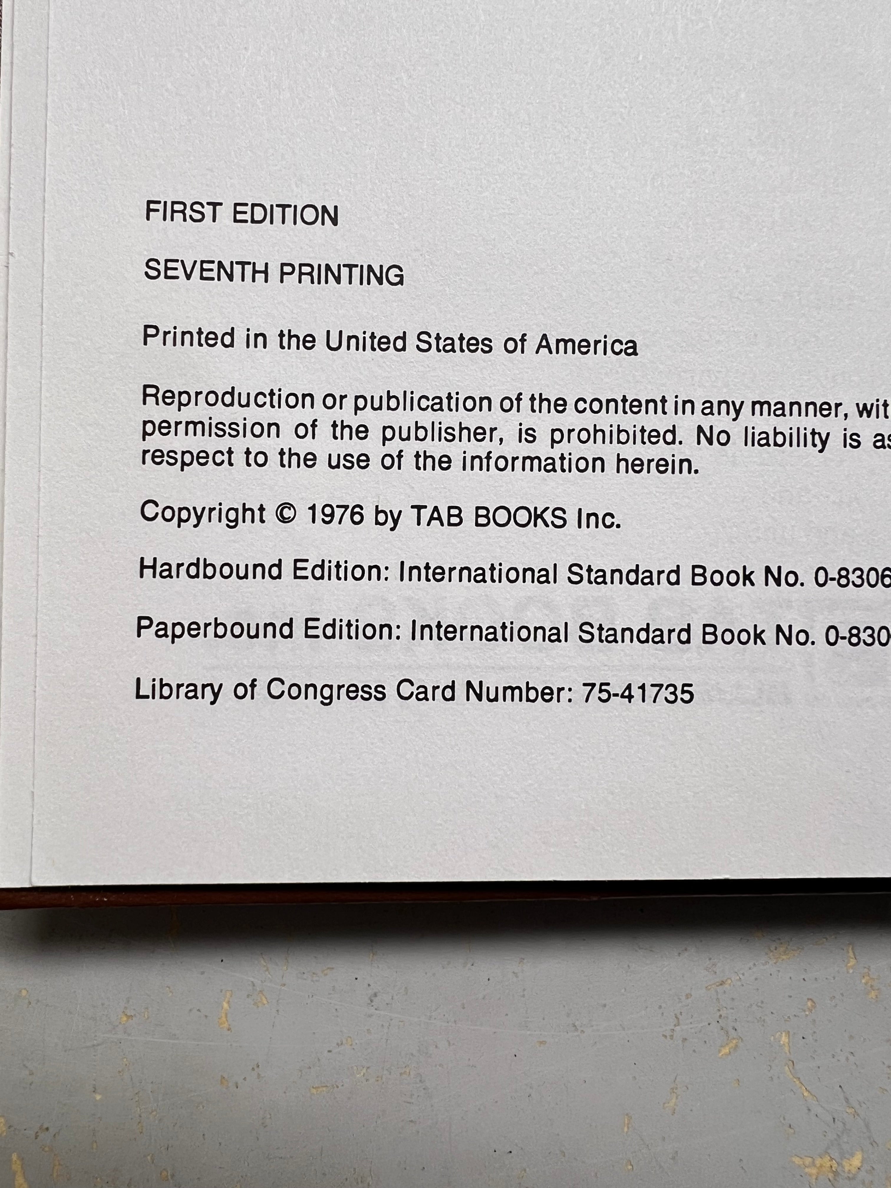 Hardcover "Build Your Own Working Robot" Hardcover - David L. Heiserman 1st edition 7th printing