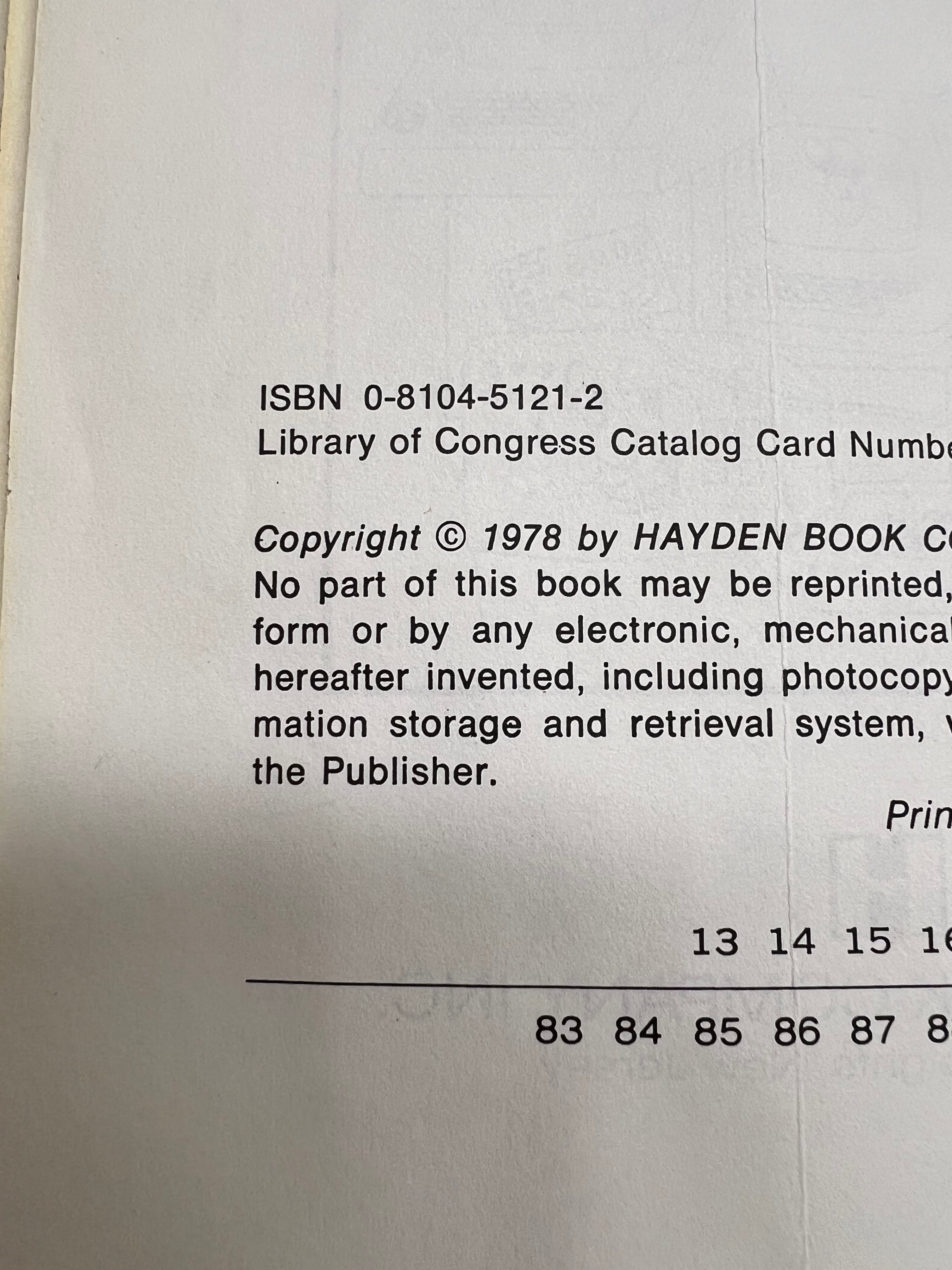 Vintage 1978 "The First Book of Microcomputers" by Robert Moody