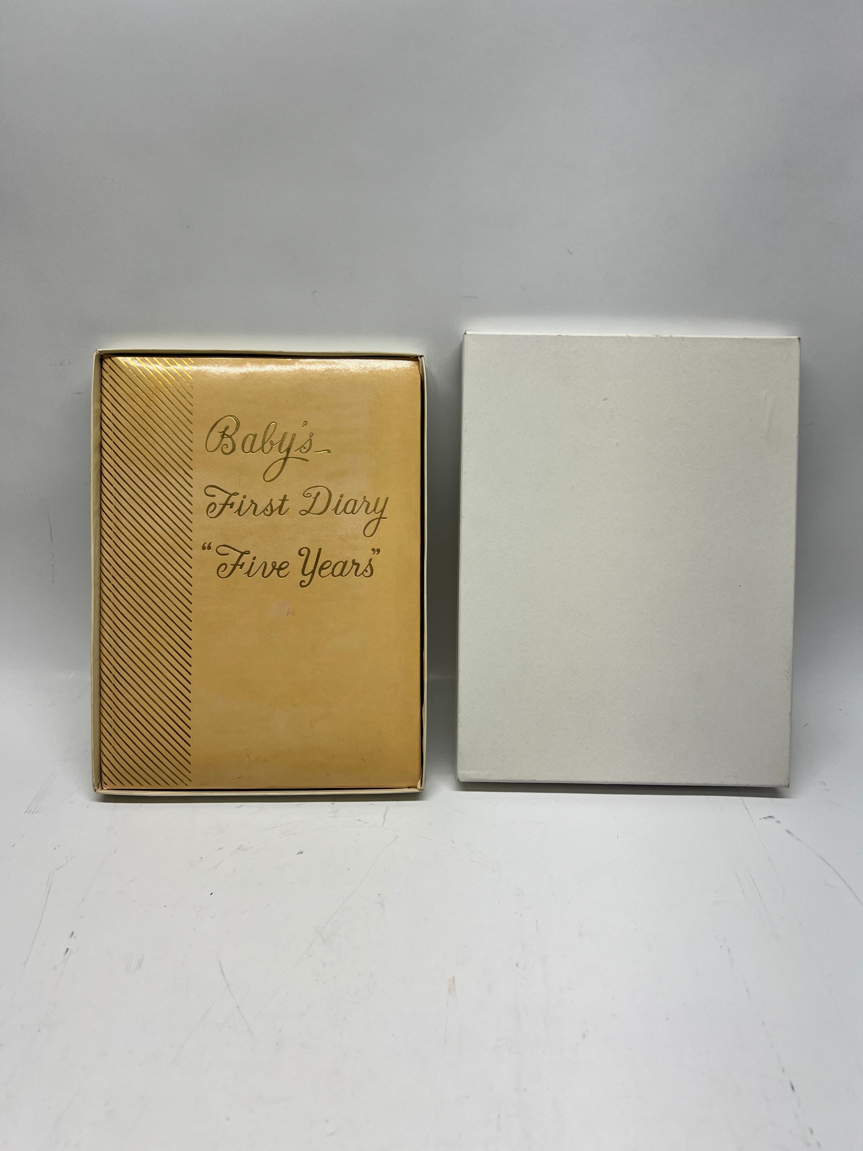 Vintage Mid-Century "Baby’s First Diary" - 5 Year Memory Book (New in Box)