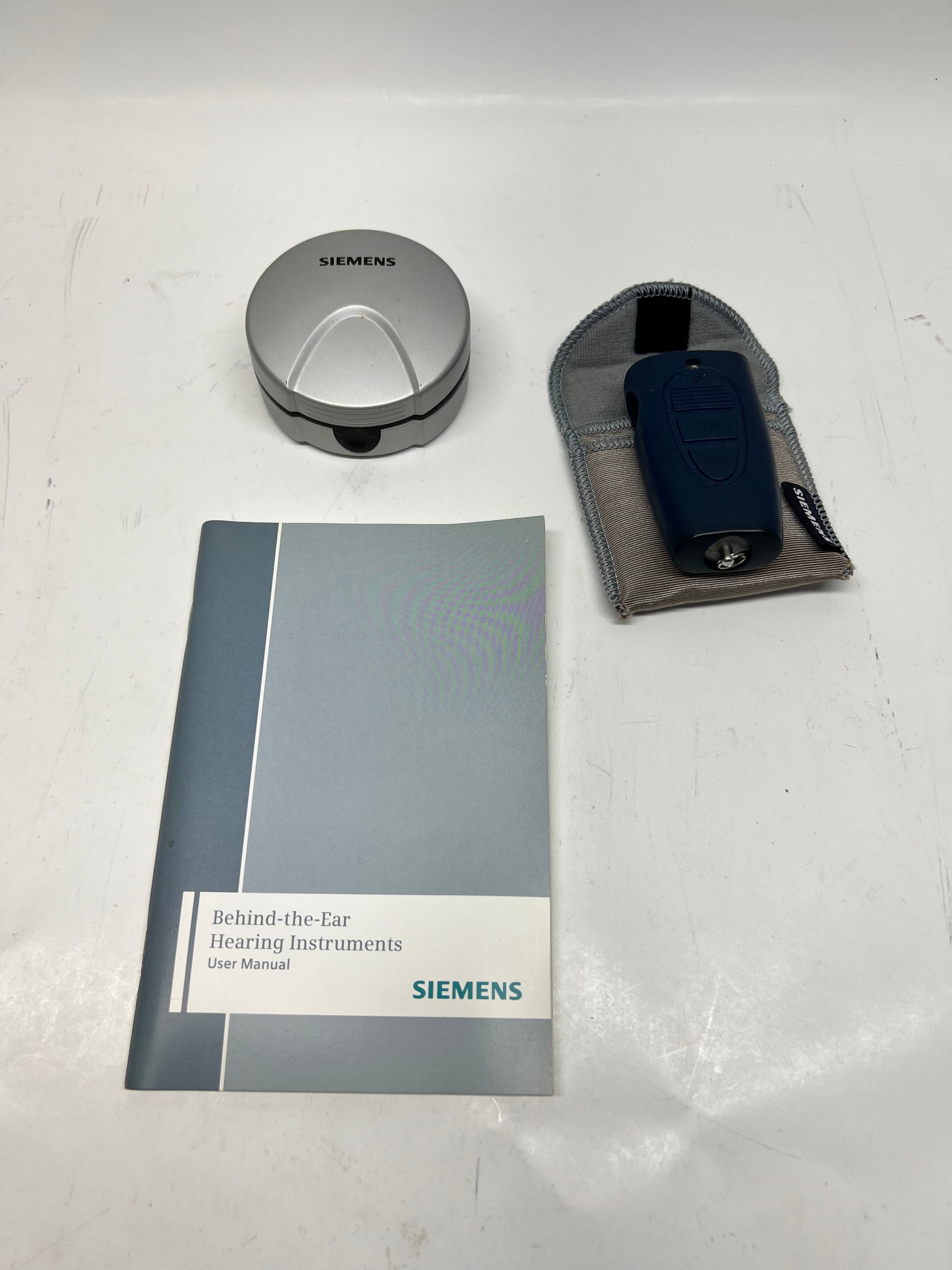 Siemens EPen Hearing Aid Remote Control with Manual & Case untested