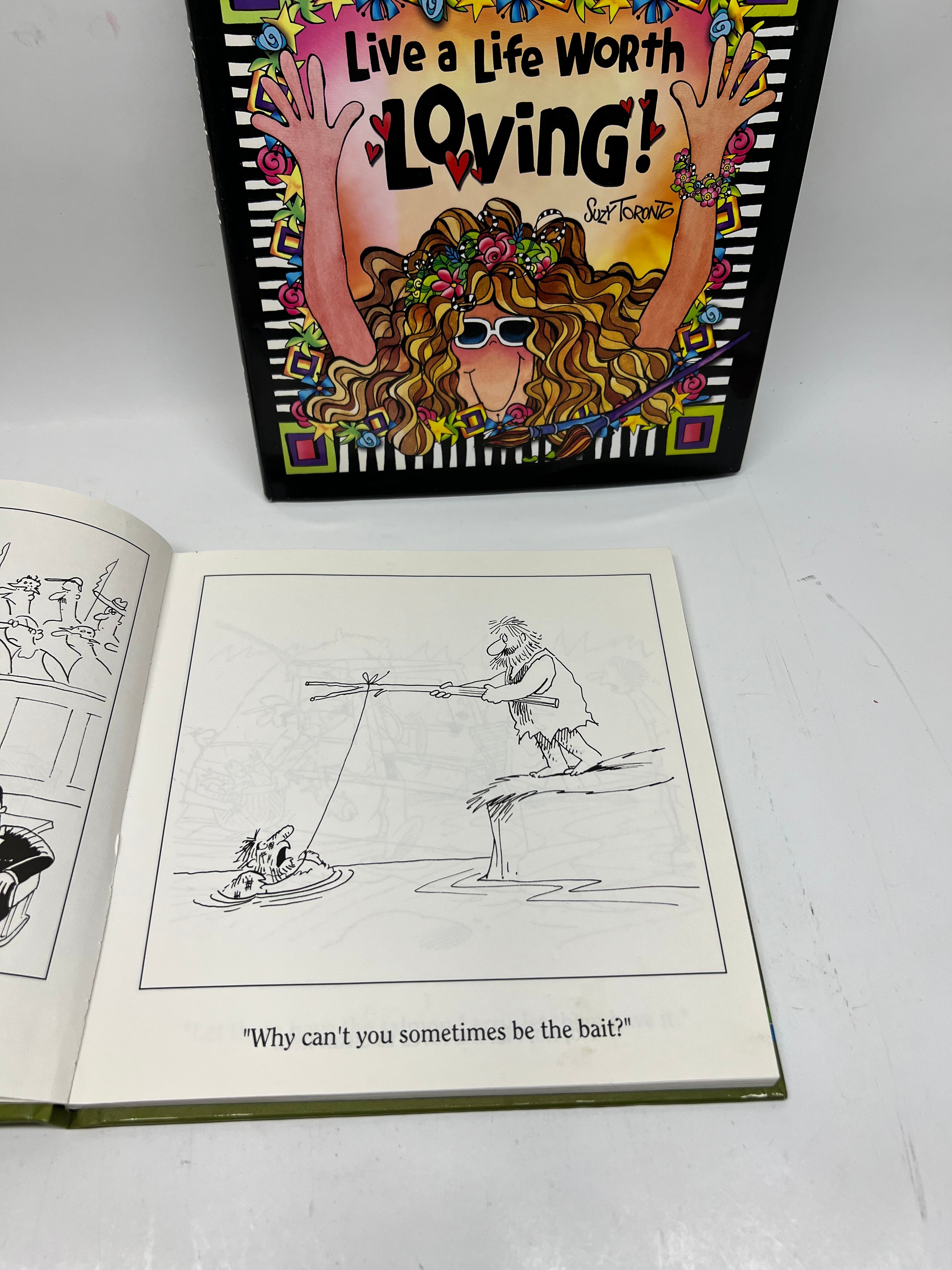 Vintage Humor & Inspiration Book Set - Suzy Toronto & Fishing Cartoons