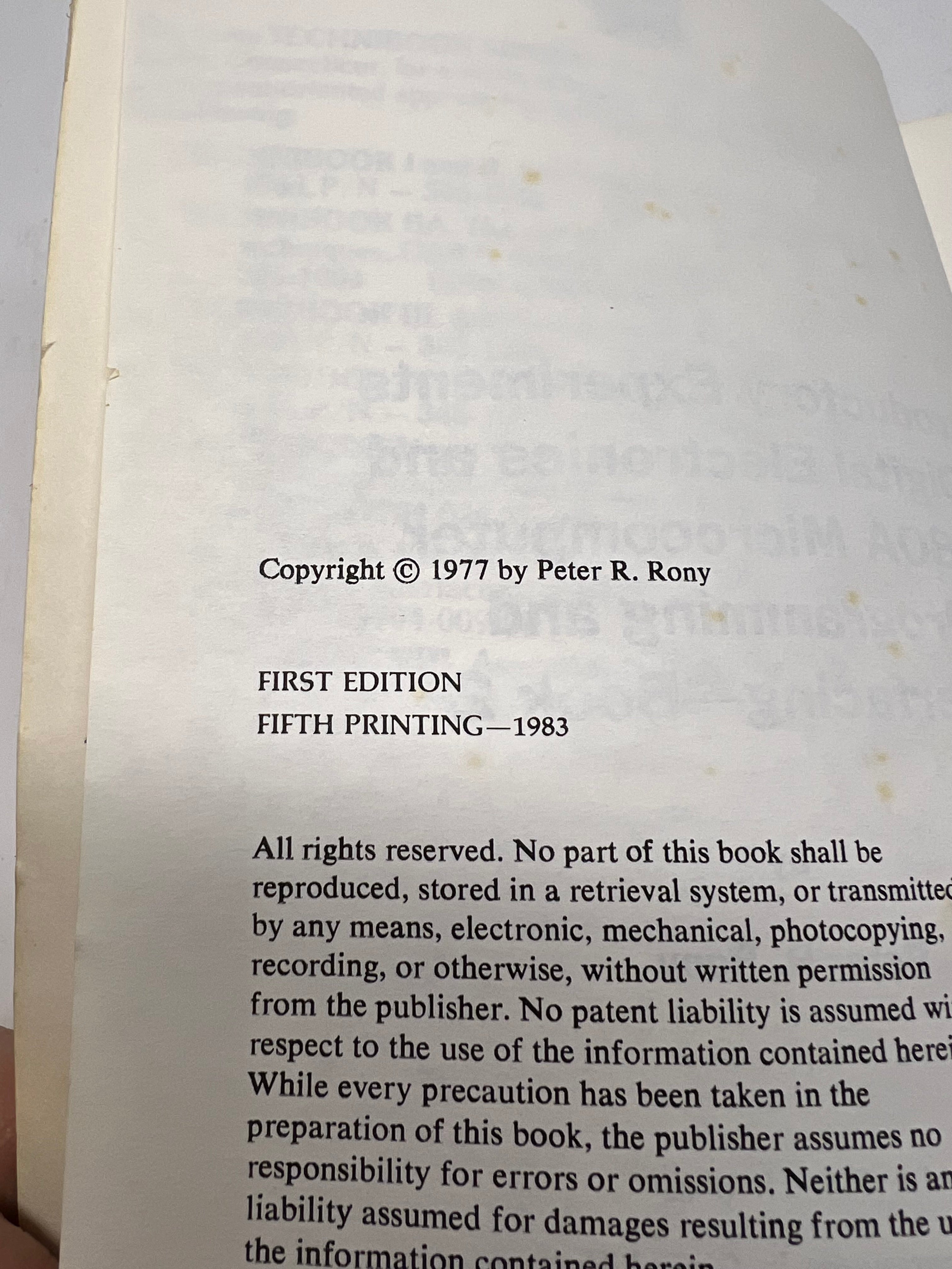 Vintage Technibook VI: Introductory Experiments in Digital Electronics (8080A)