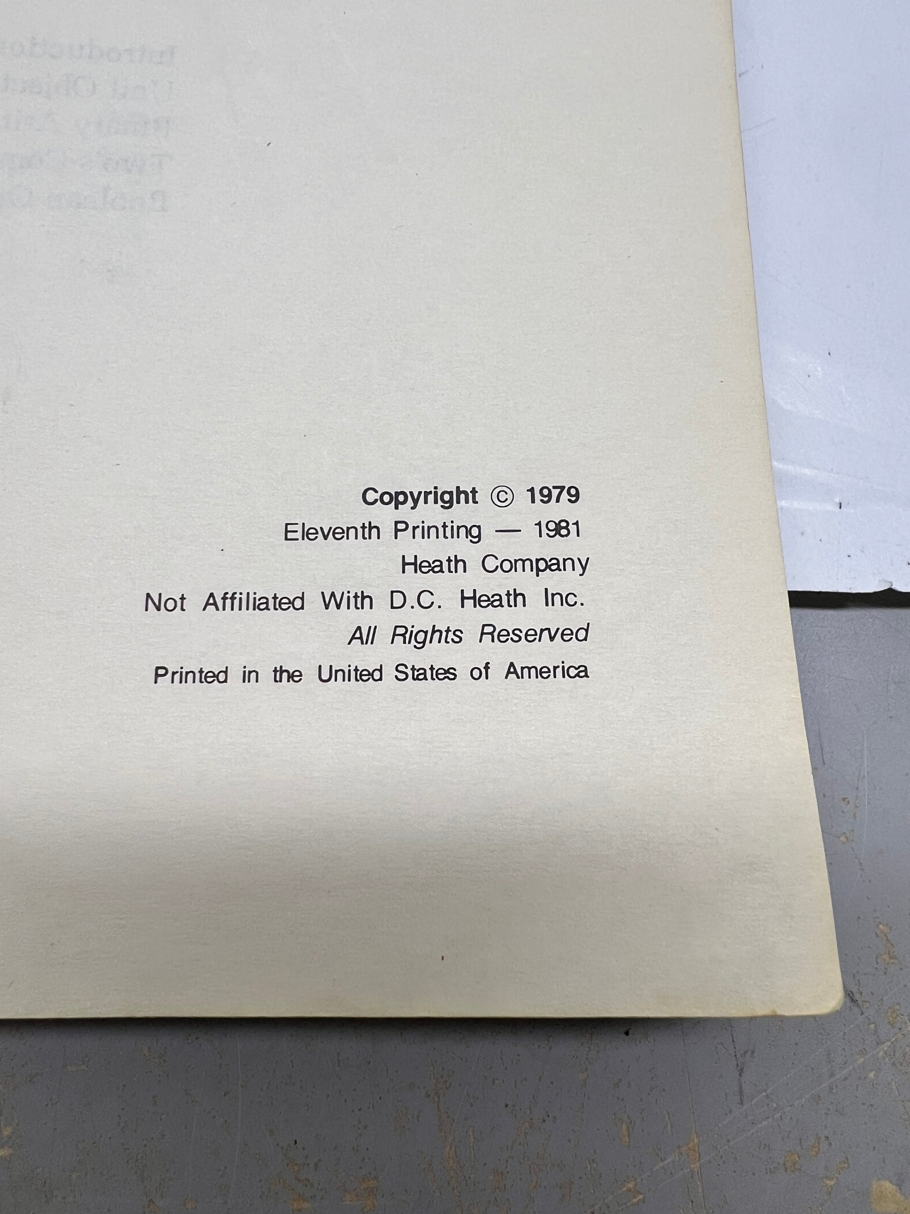 Title: Vintage Heathkit Zenith Educational Systems "Microprocessors" Book 1