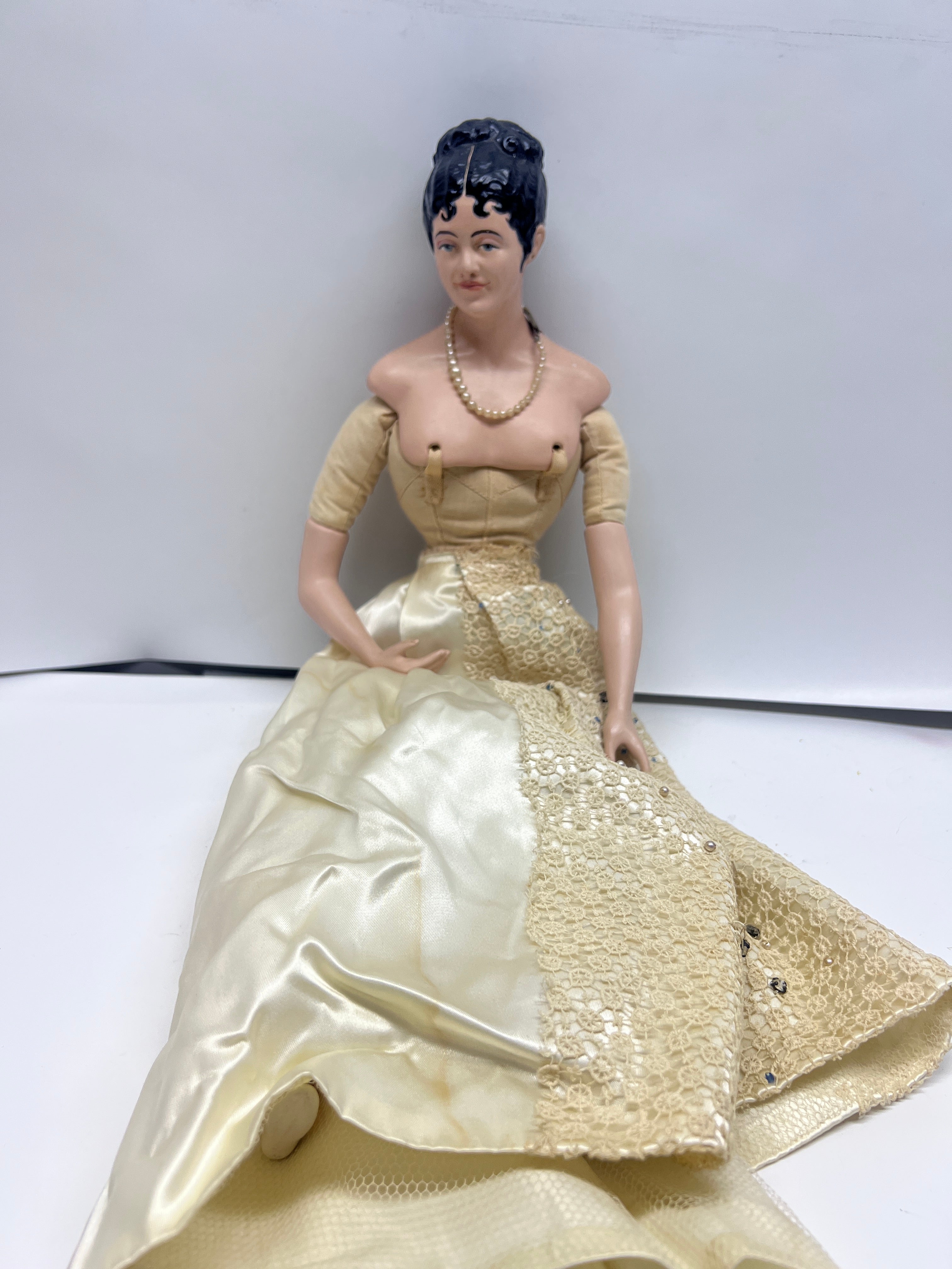 Vintage Magge Head Kane Porcelain Artist Doll - Victorian Lady