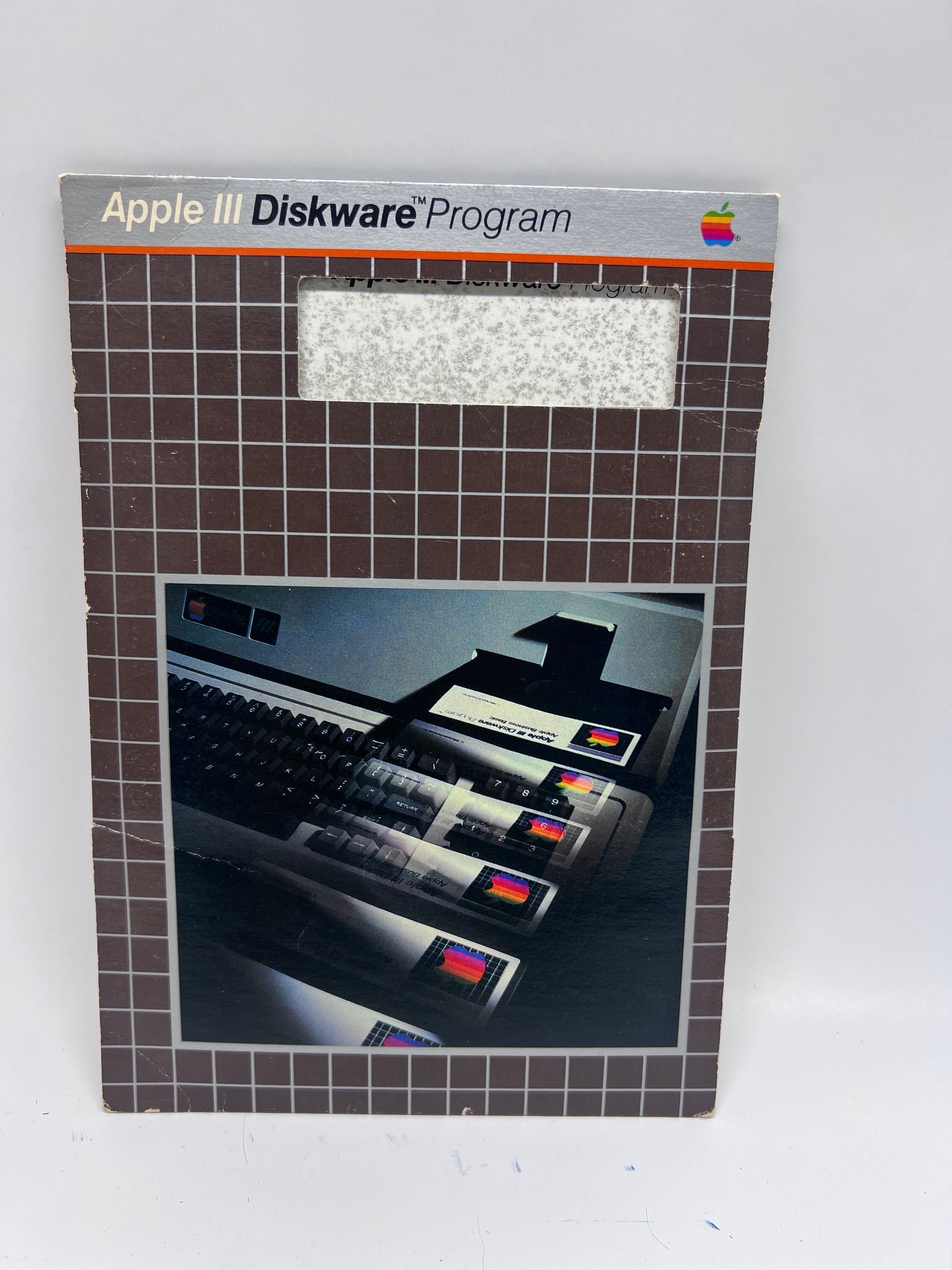 Rare Vintage Apple III Diskware Program Folder / Slipcover – 1980s
