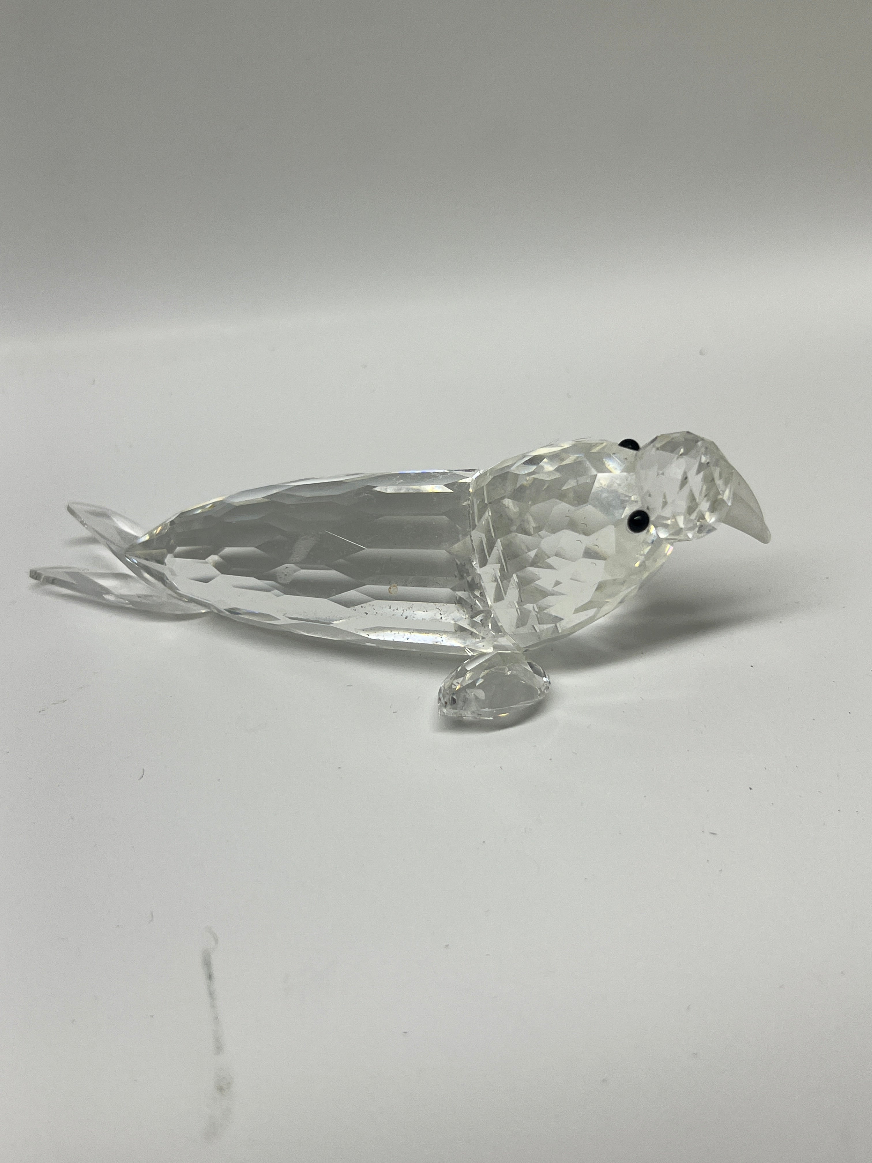 Swarovski Silver Crystal Walrus Figurine 7620 NR 100 000 with Box