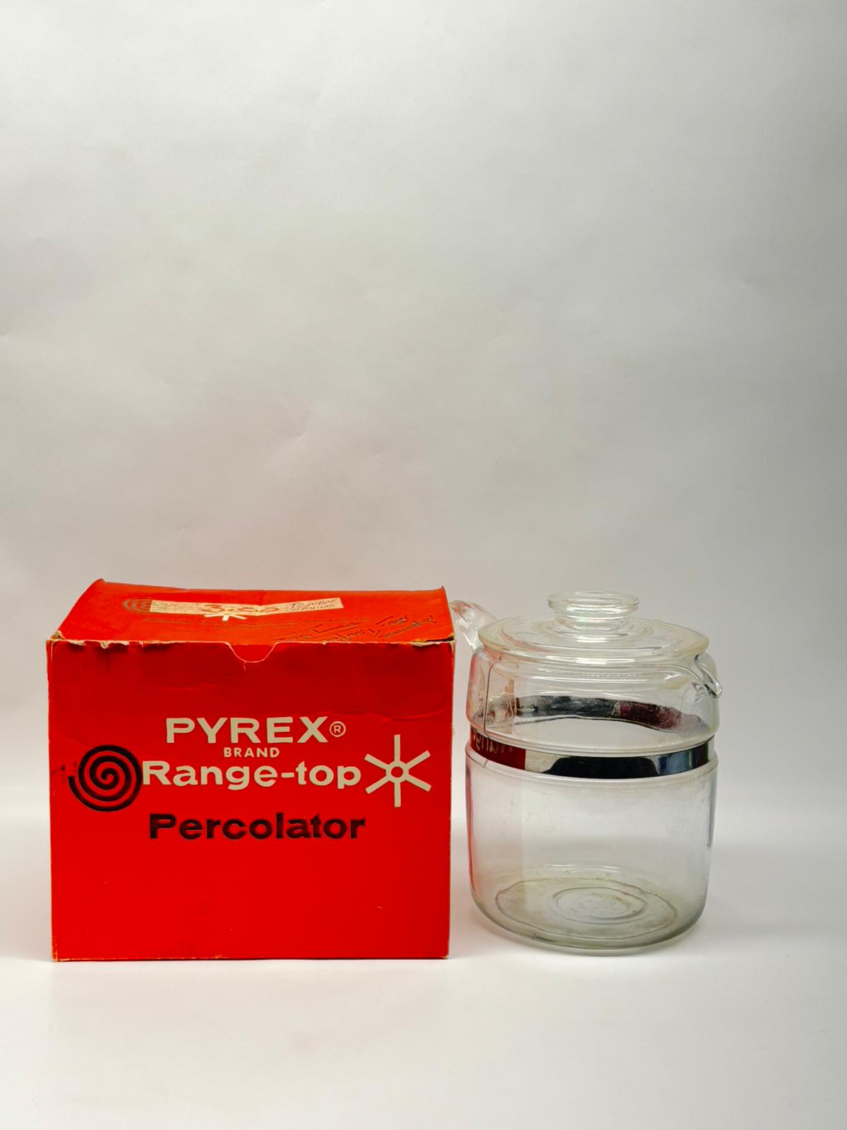 Used Pyrex Glass Flameware Percolator Coffee Pot