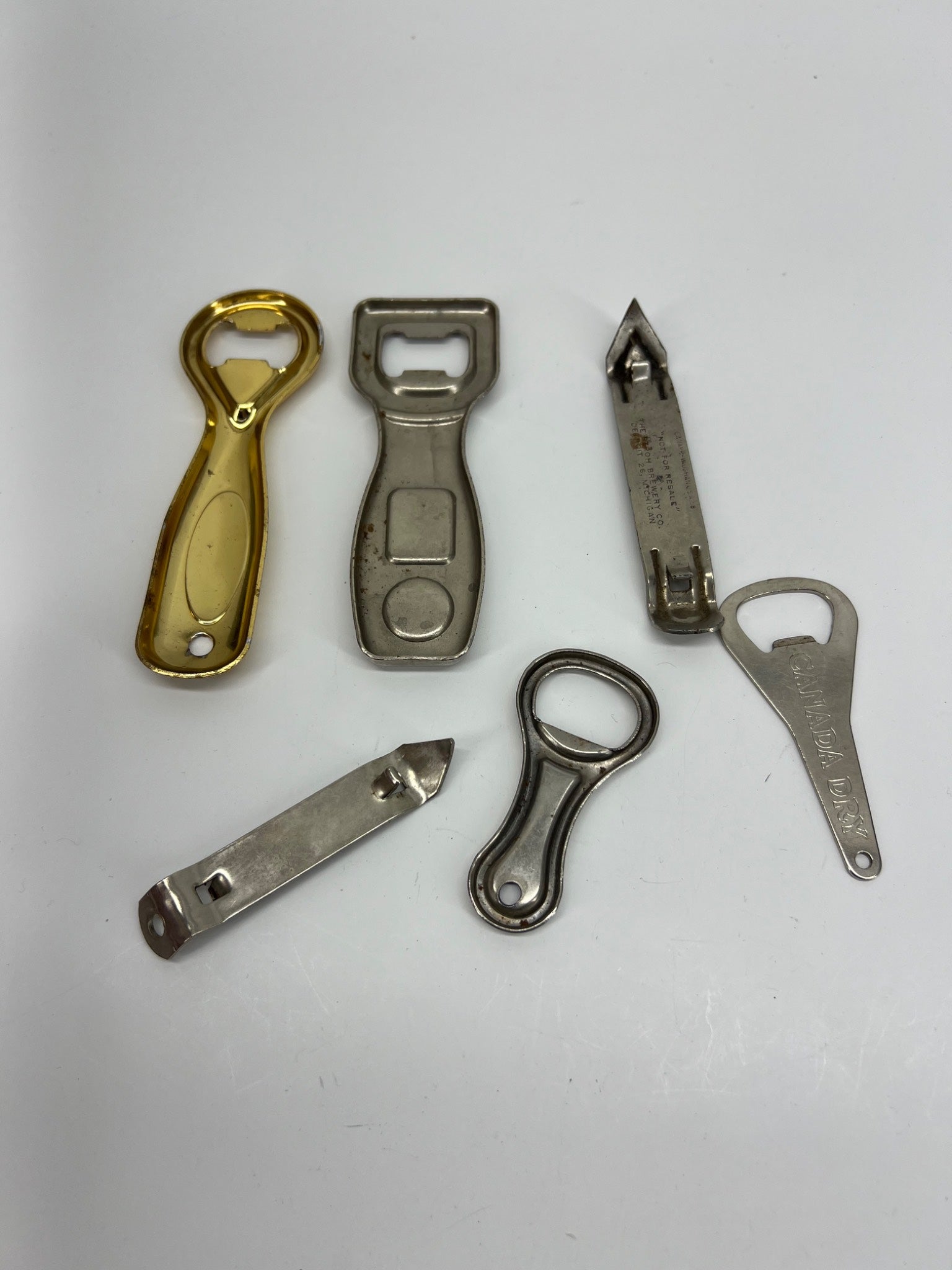 6 Bottle Openers, 20th Century 7UP, Dow Ale etc.
