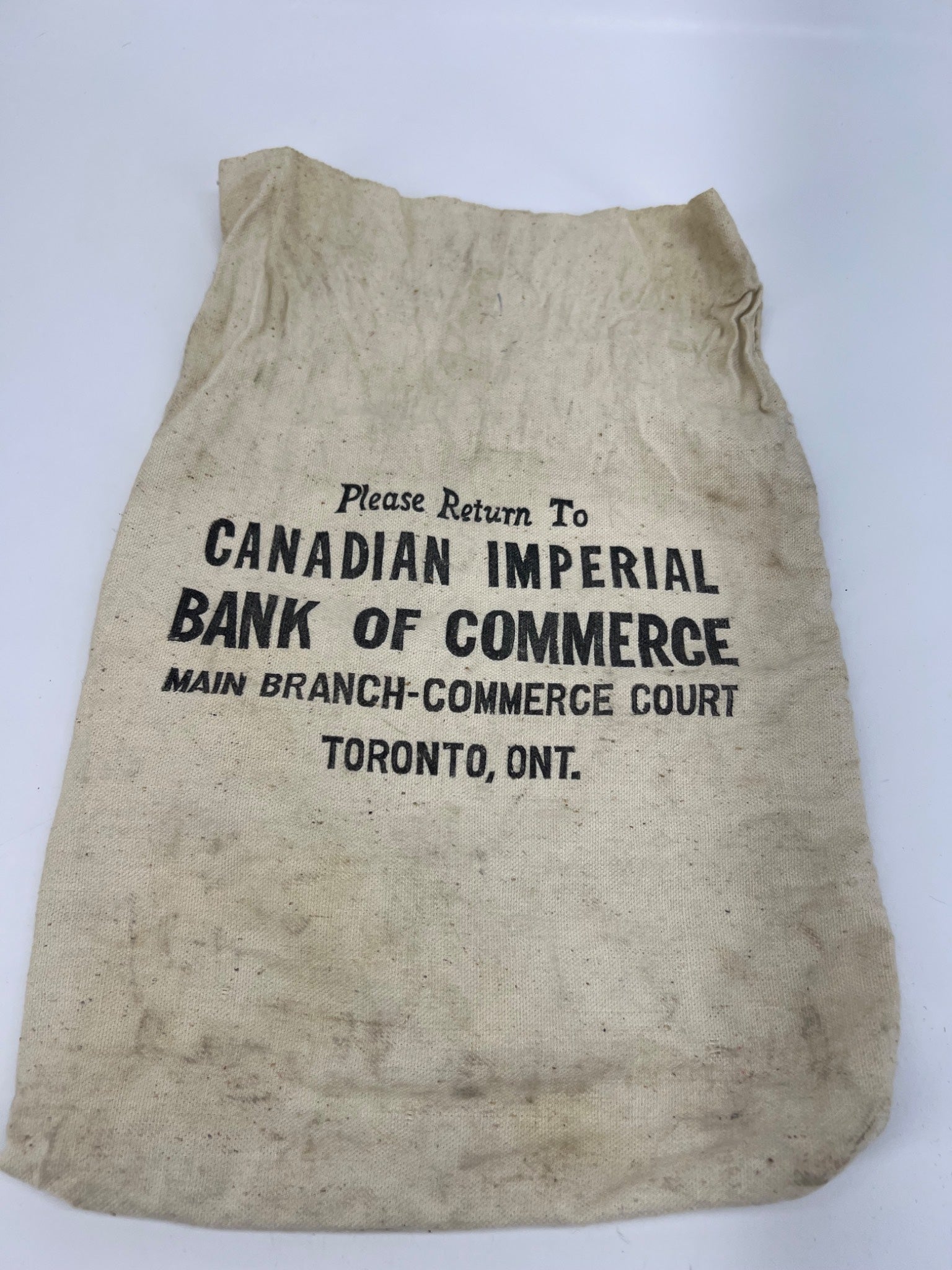 1960s Canadian Imperial Bank of Commerce Sack