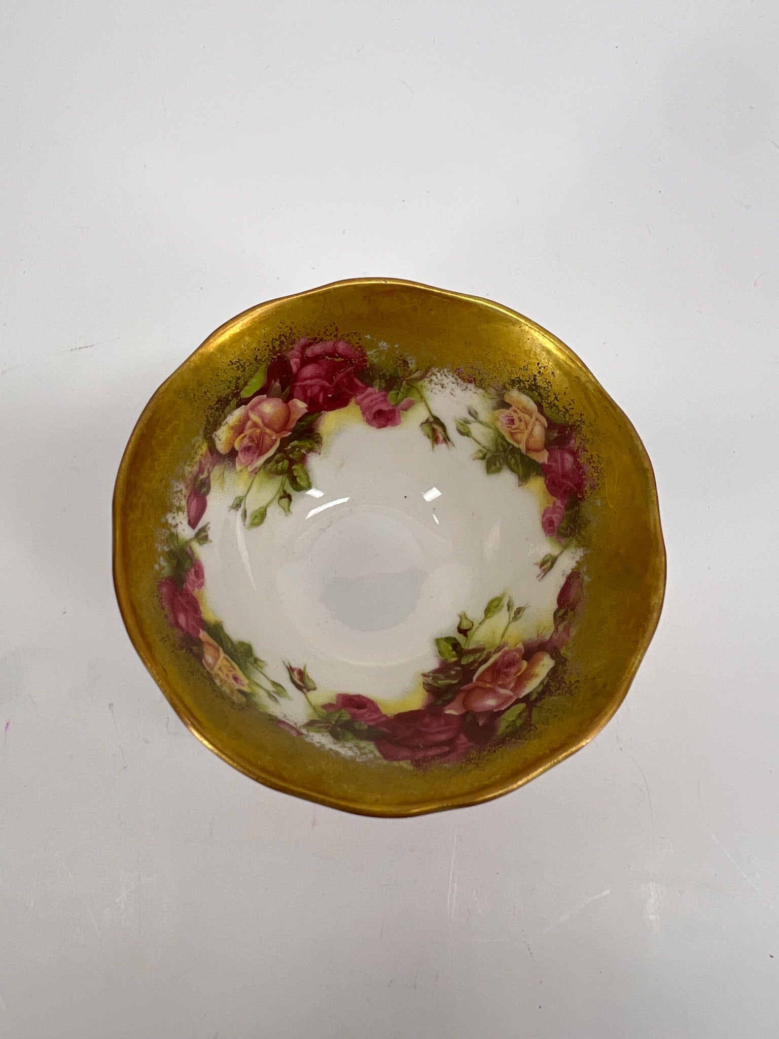 Royal Chelsea Golden Rose Sugar Bowl