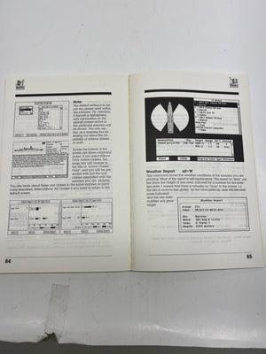 Open book with technical text and diagrams on a white background