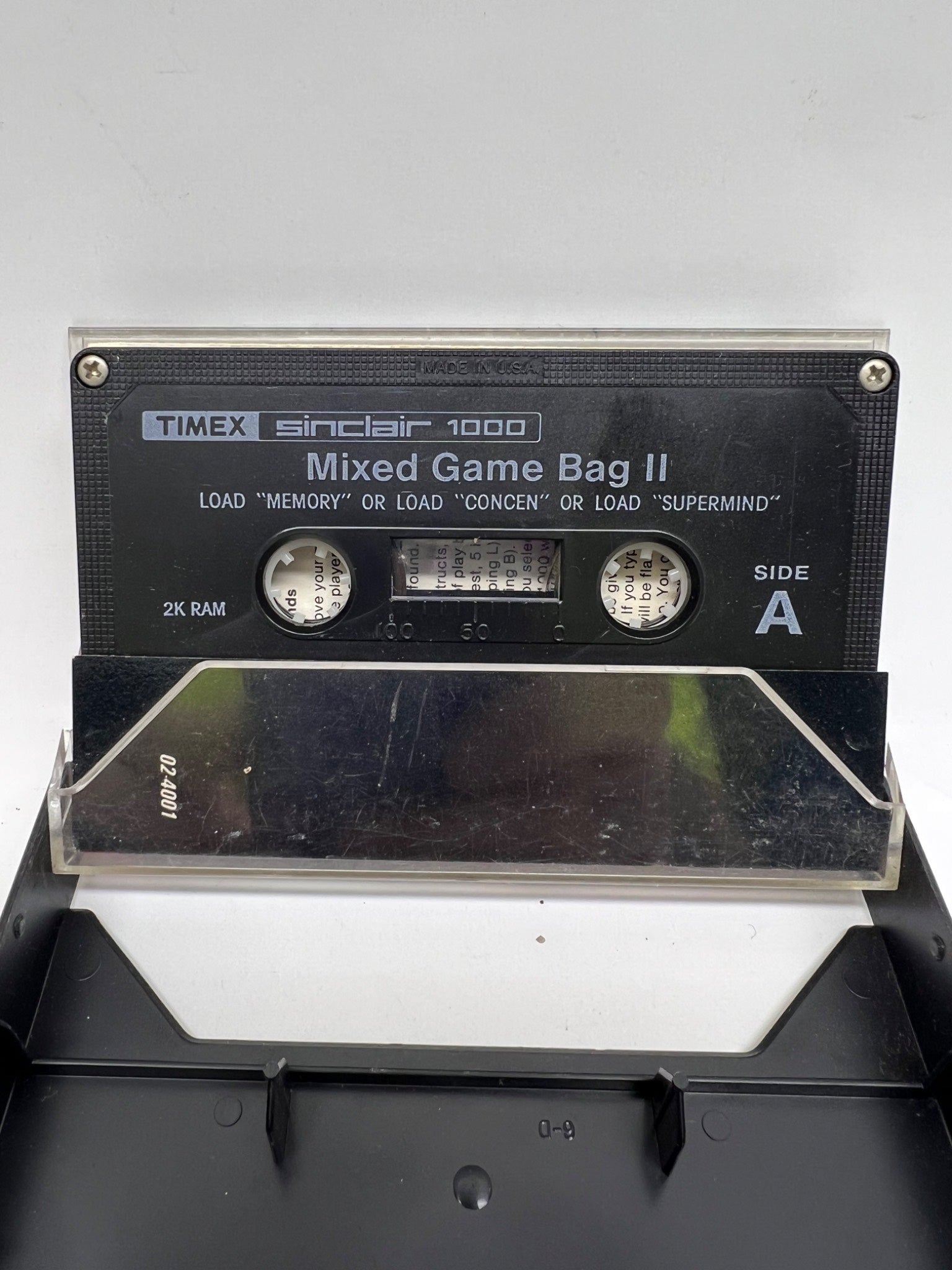 1982 Timex Sinclair 1000 Mixed Game Bag 2 cassette tape