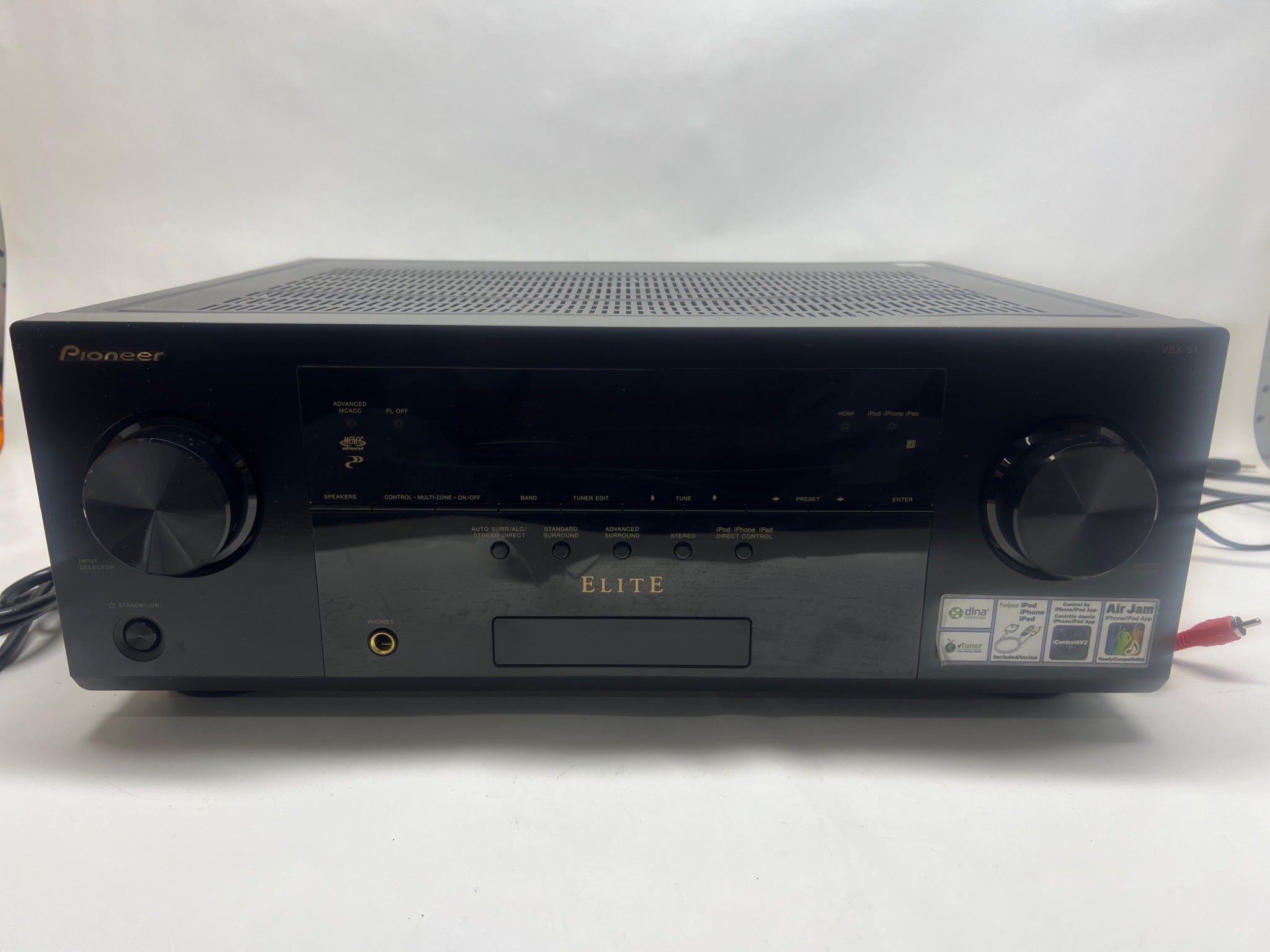 Pioneer Elite VSX-55 7.1 Channel AV Receiver HDMI AirPlay iControlAV2 DLNA tested