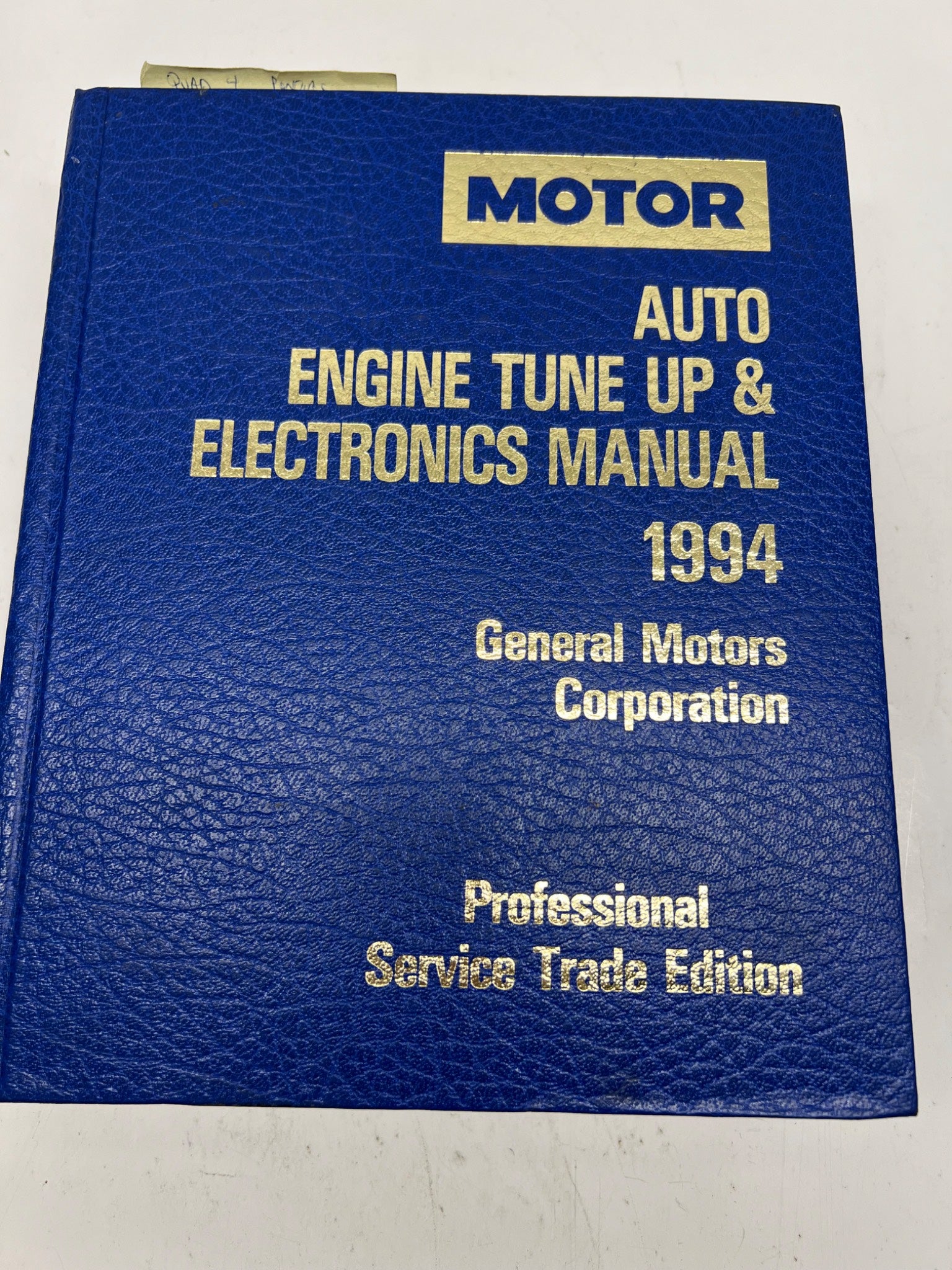 1994 General Motors Auto Auto Engine Tune-Up & Electronics Manual