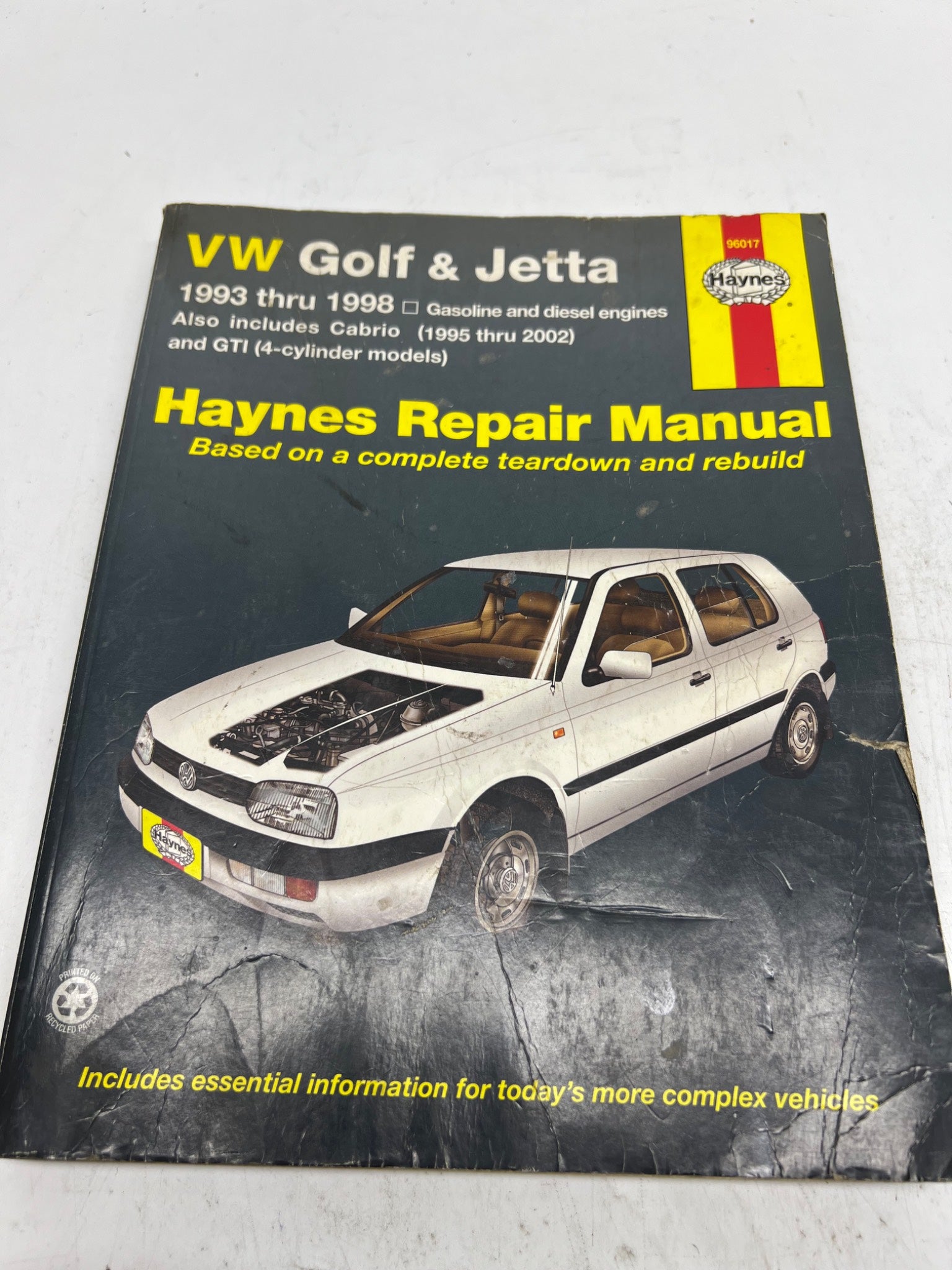 1998 VW Golf & Jetta Haynes Repair Manual