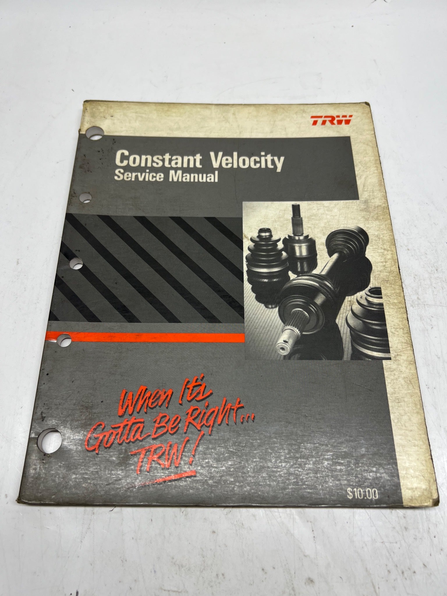 1987 TRW Constant Velocity Service Manual