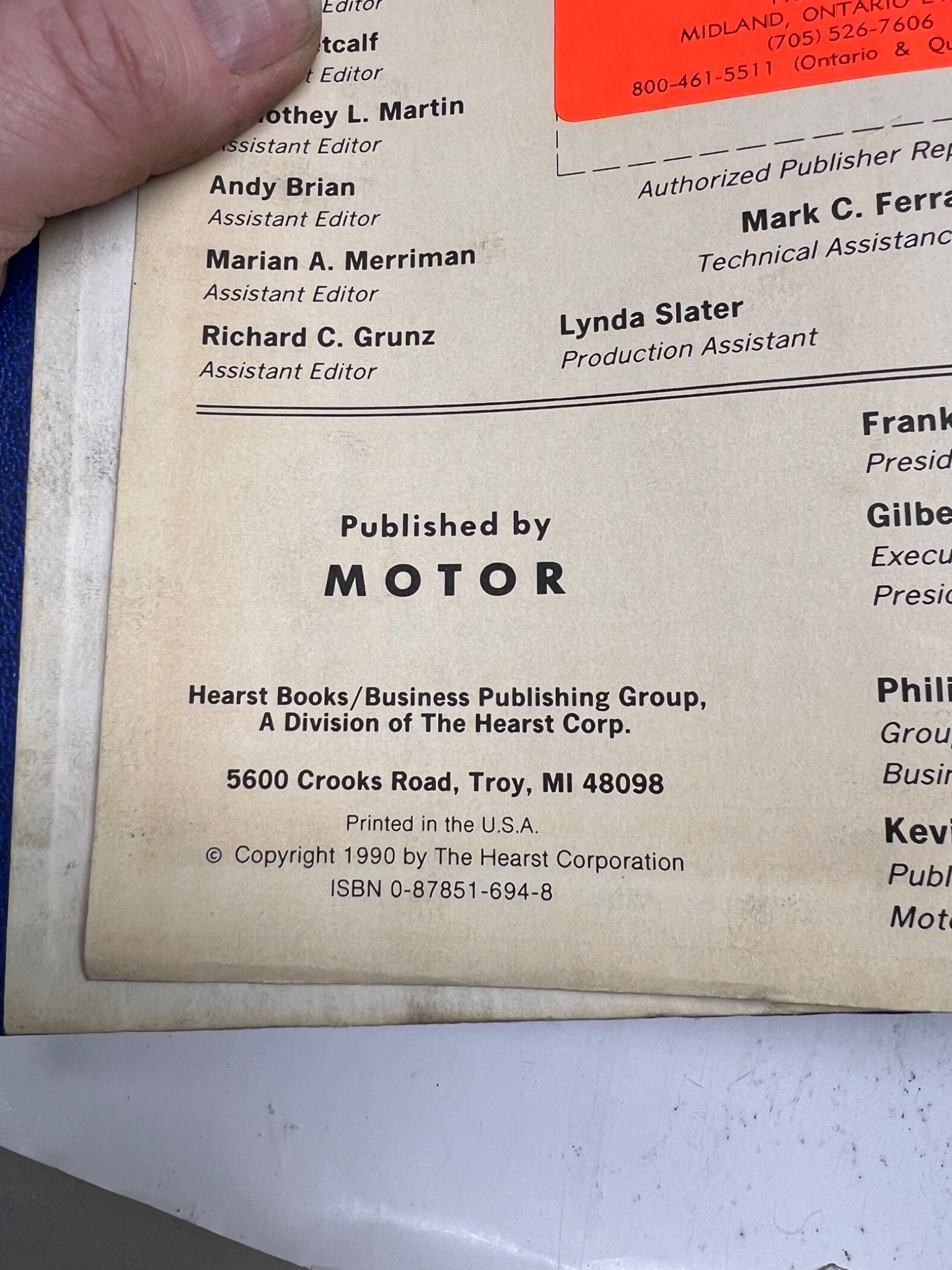 1991 Auto Engine Tune-Up Electronics Manual USA