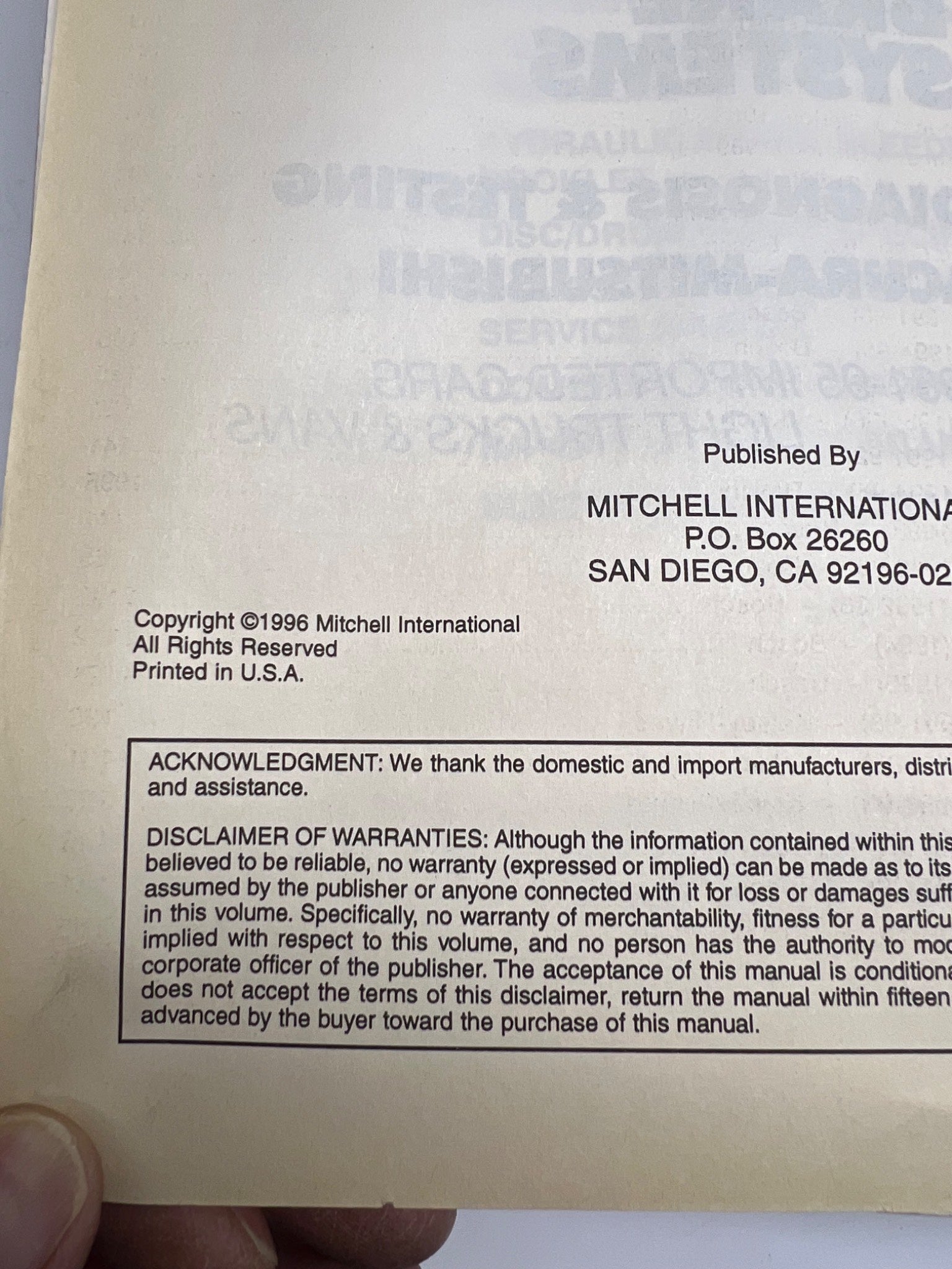 Raybestos Import Brake Systems Manual