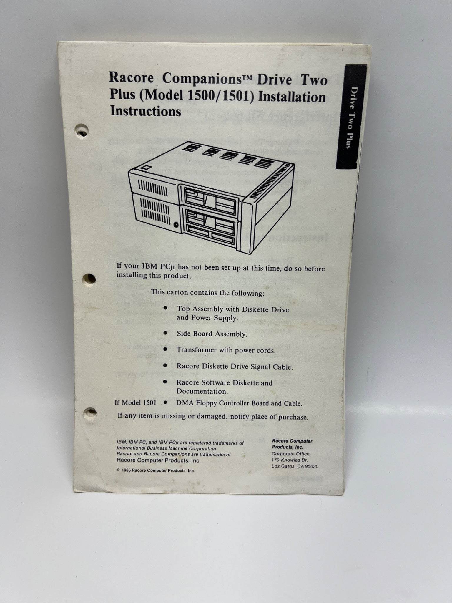 Racore Companions Drive Installation Manual