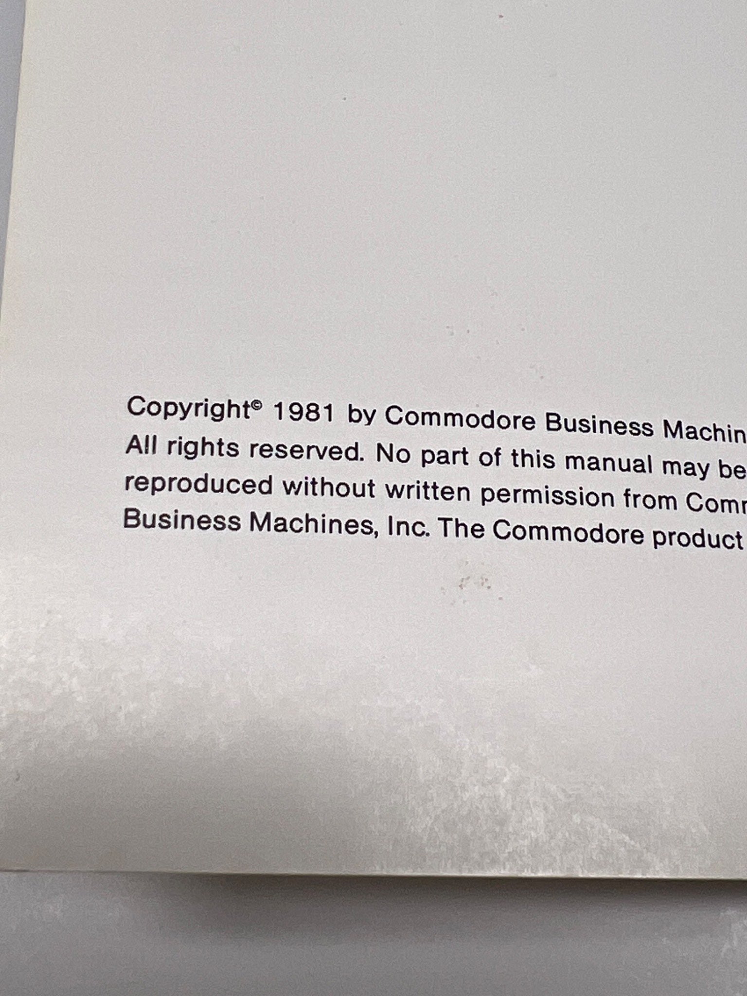 1981 Commodore VIC-20 Super Expander Instruction Manual
