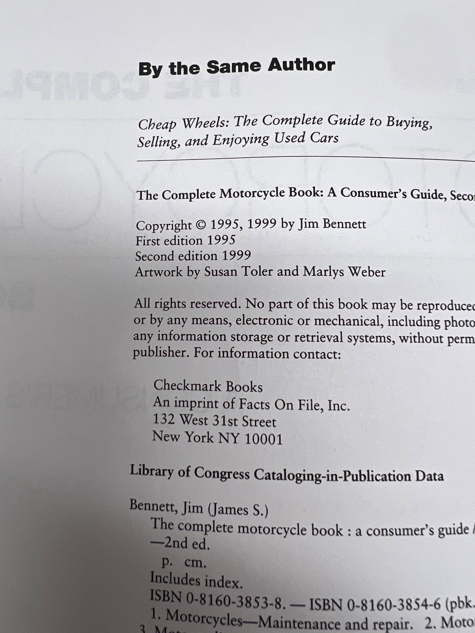 The Complete Motorcycle 1999 Book