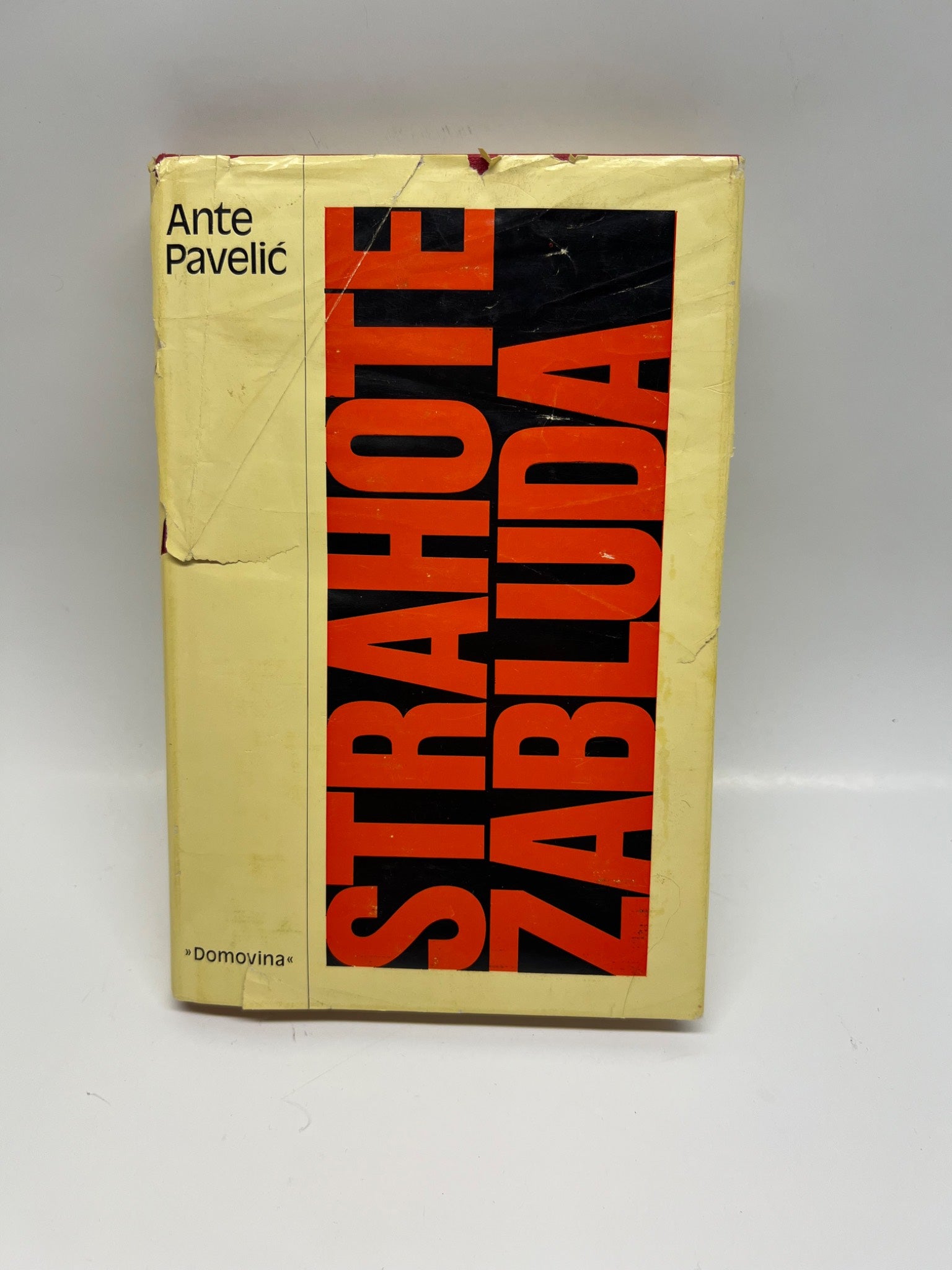 First edition Strahote Zabluda by Ante Pavelic 1974 book