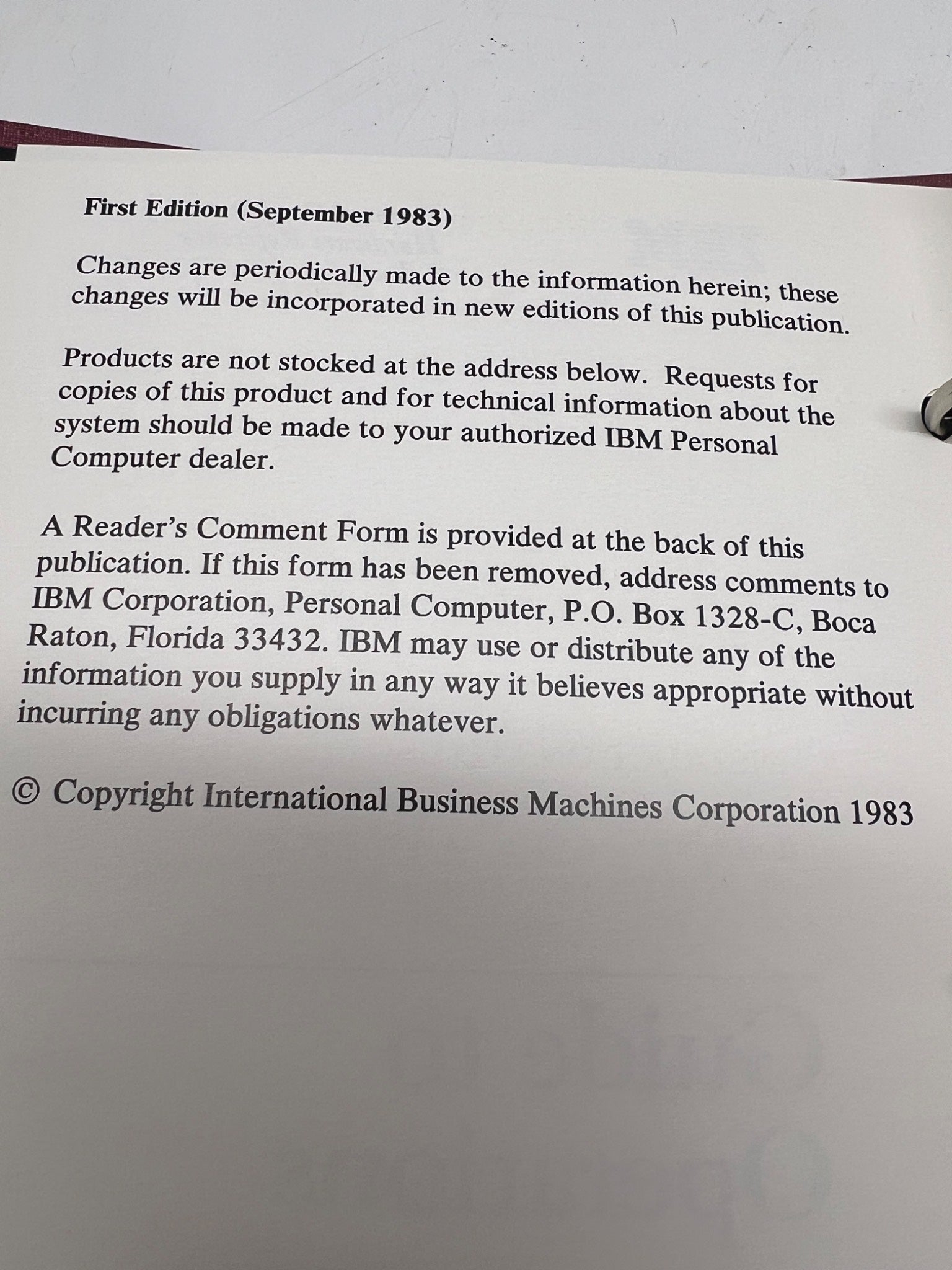 IBM PCjr Guide to Operations Manual