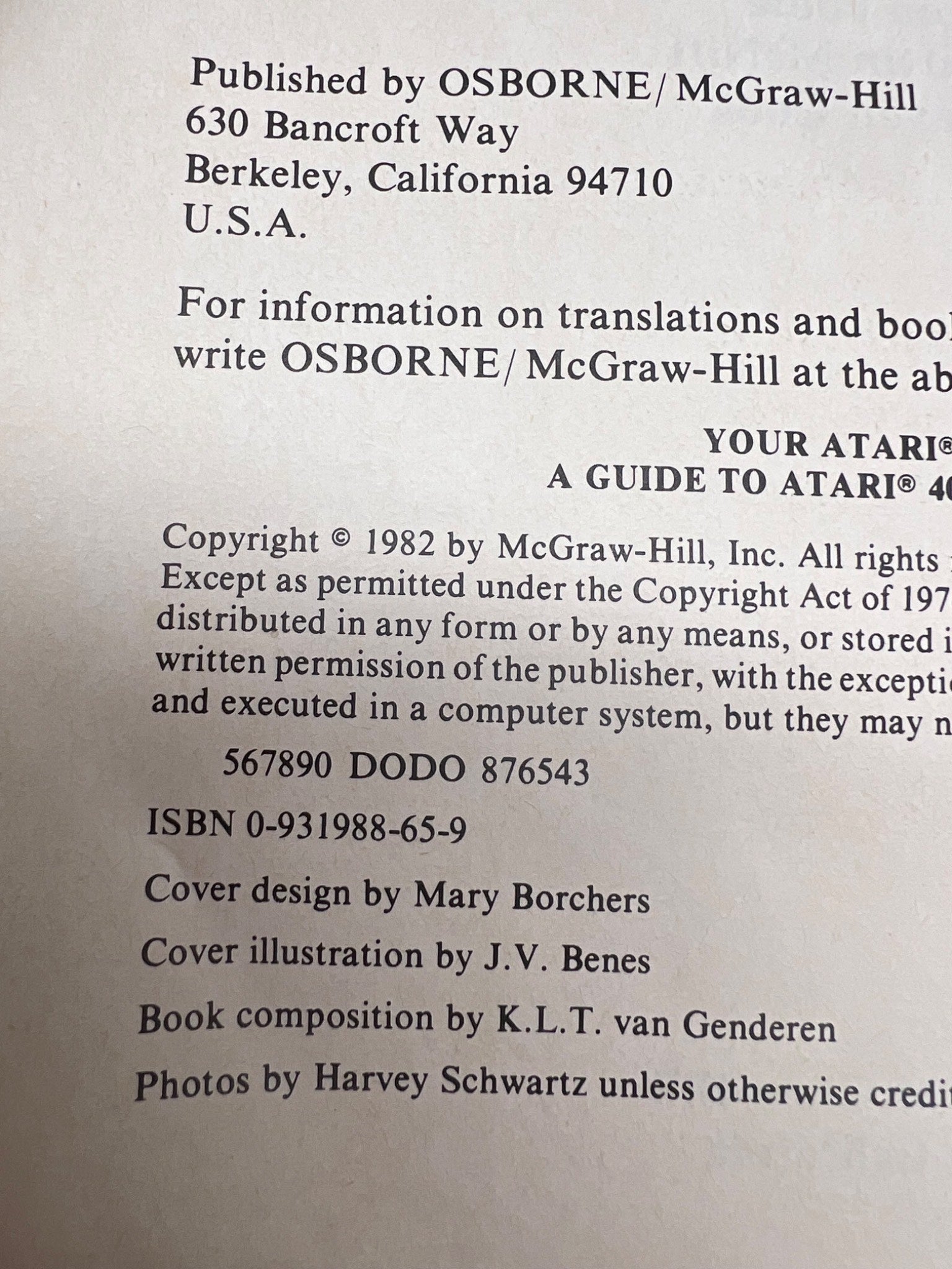 Your Atari Computer Guide Book