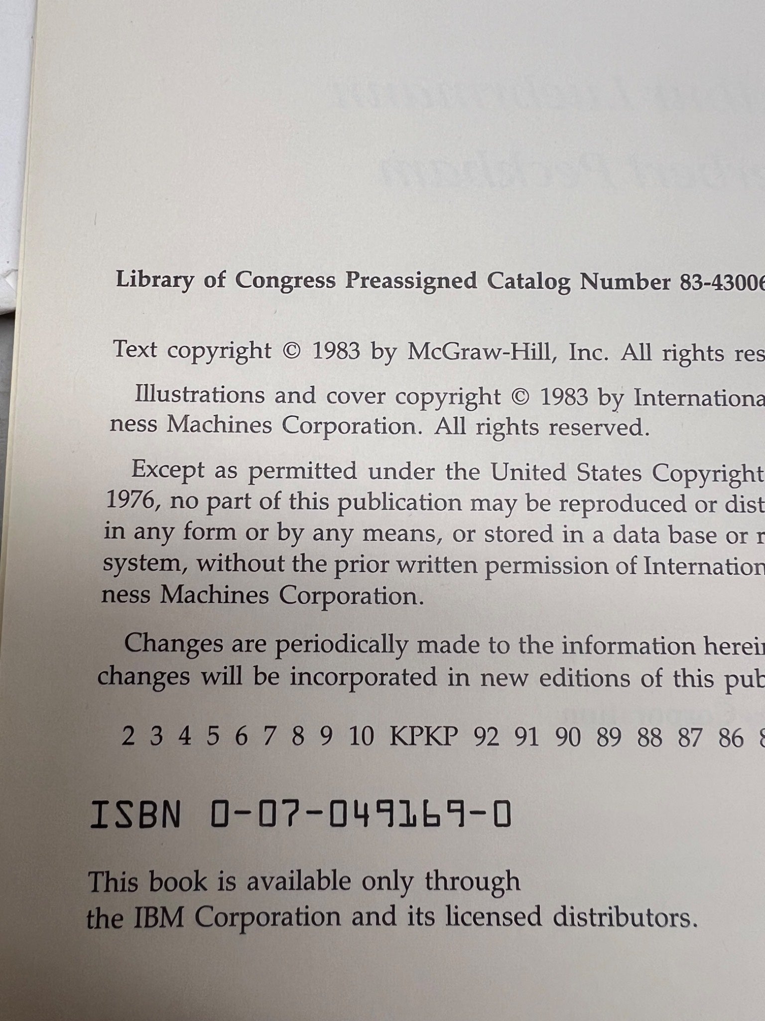 1983 IBM PCjr Hands-On BASIC Manual