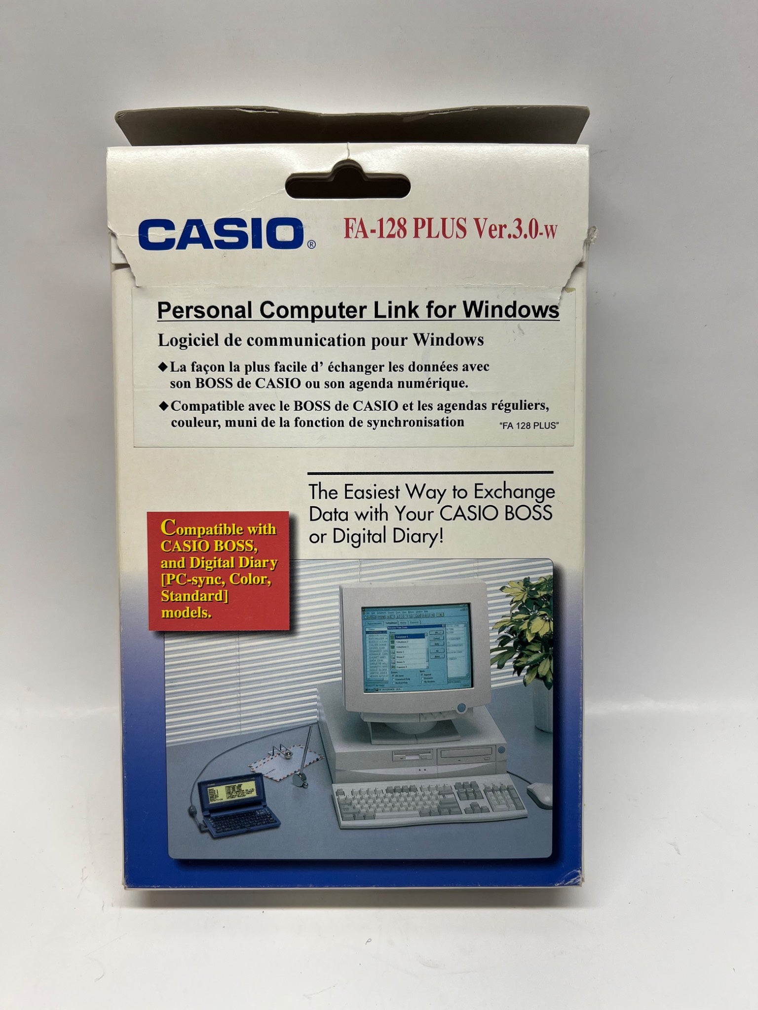 Casio FA-128 Plus Personal Computer Link – CD, Cables & Manu
