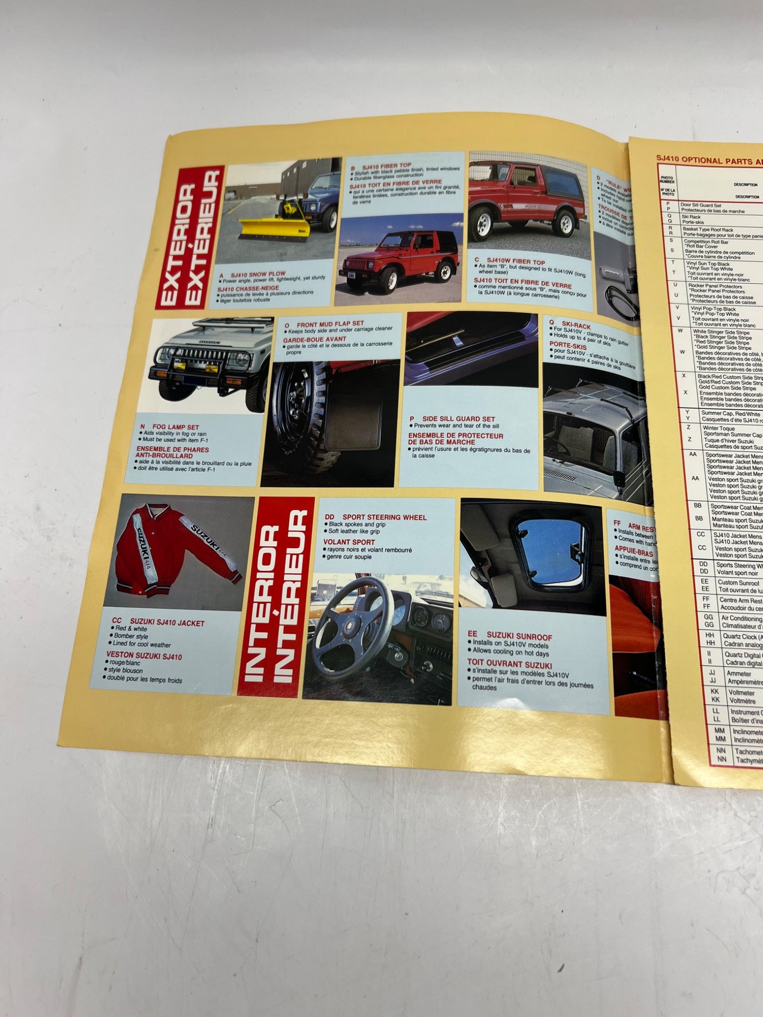 Suzuki SJ410 Parts Catalog