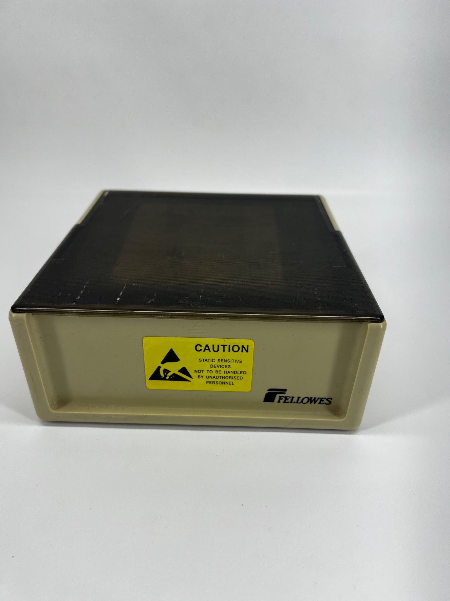 Vintage Fellowes Diskette Storage Box with disks