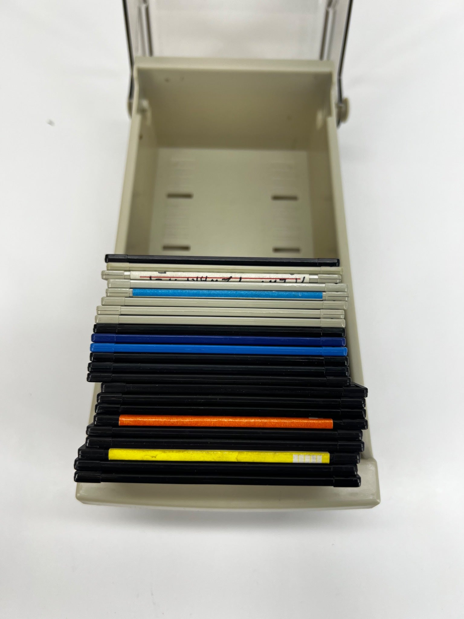 Plastic Diskette Storage Box With Floppy Disks with Key